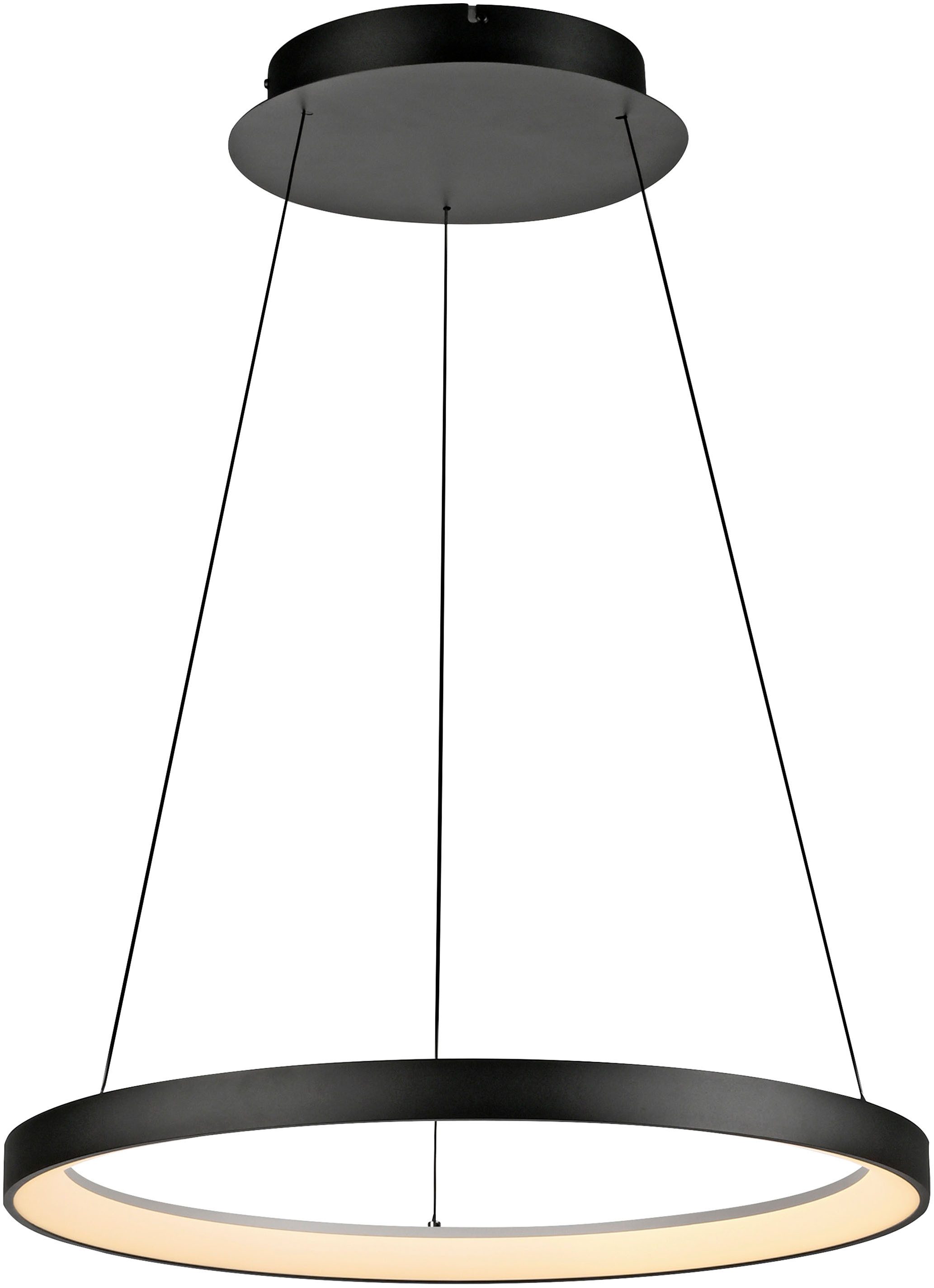 Paul Neuhaus Pendelleuchte HOOP, Dimmfunktion, LED fest integriert, Warmweiß, LED, dimmbar, Simply Dim, Memory, nach Trennung vom Netz, Comfort Lift