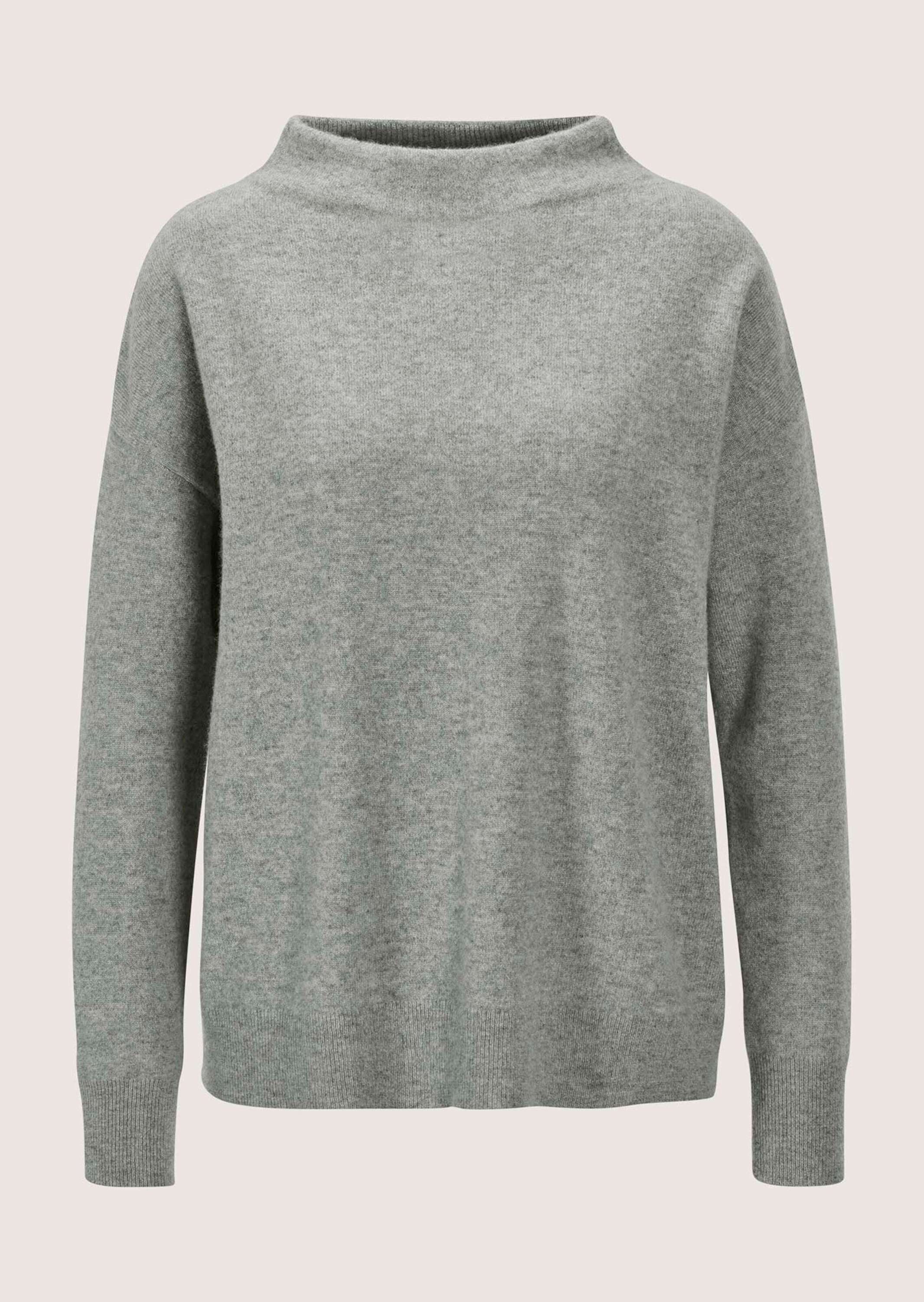 MADELEINE Strickpullover Eleganter Strickpullover mit Stehkragen Luxuriöser Winterpullover mit Stehkragen und Langarm
