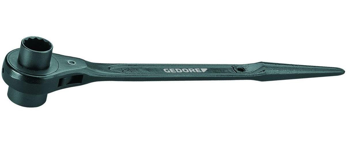 Gedore Stecknuss 29 24X30 Stahlbauknarre, Doppel-6-kant 24x30 mm