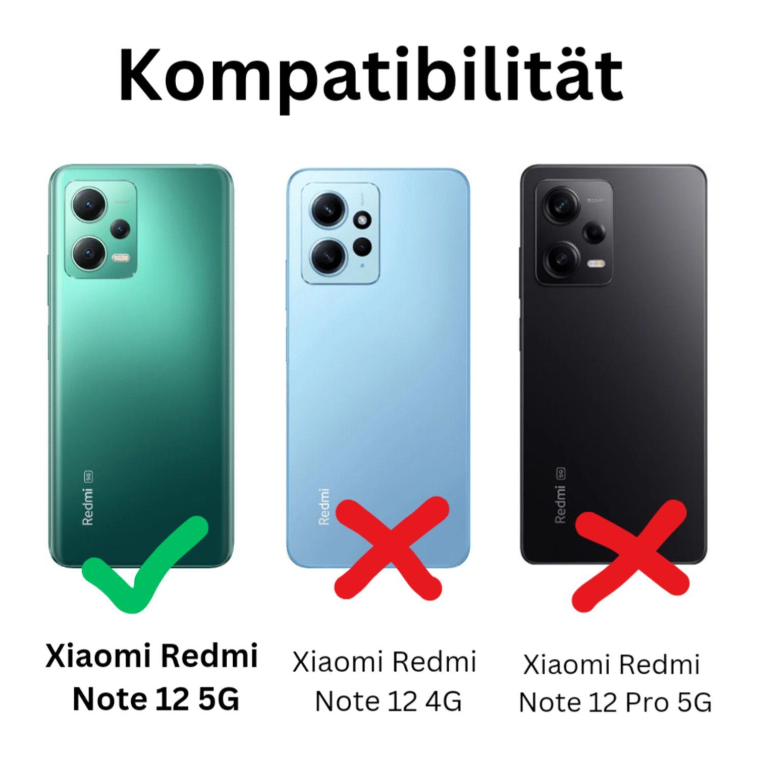 CLM-Tech Handytasche Hülle für Xiaomi Redmi Note 12 5G Tasche aus Kunstleder Klapphülle (Lotus Lampe, Handyhülle Wallet Flip Case Cover Etui), Standfunktion, Kartenfächer, Magnetverschluss