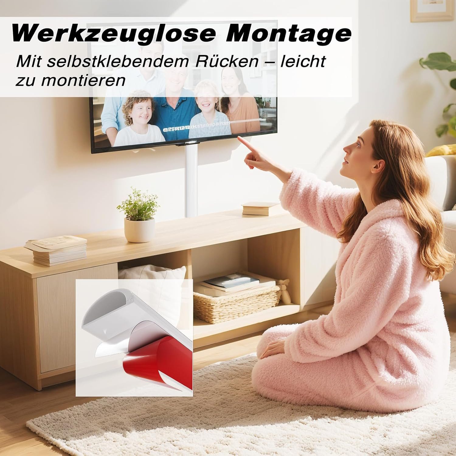 Agger Kabelkanal Silikon Kabelkanal Selbstklebend Kabelleiste Boden Seitlich offen – Bild 5 von 5