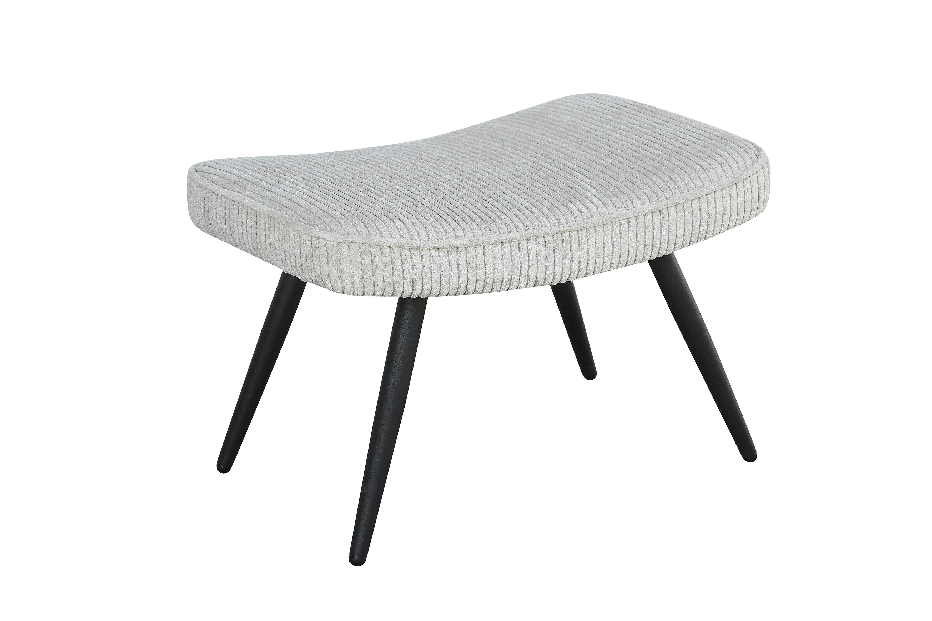 byLIVING Fußhocker Uta (Bezug: Samt, Webstoff, Cord, Grob-Cord, Bouclè / Fa günstig online kaufen