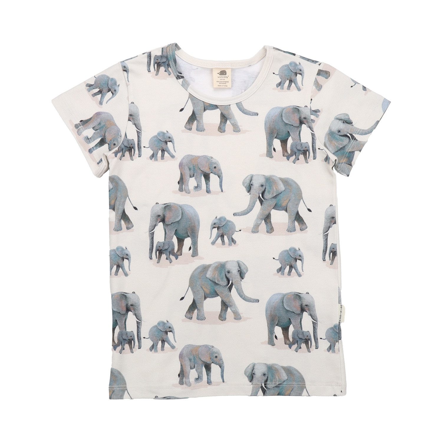 T-Shirt Kinder T-Shirt mit Elefantenmotiv aus Bio-Baumwolle