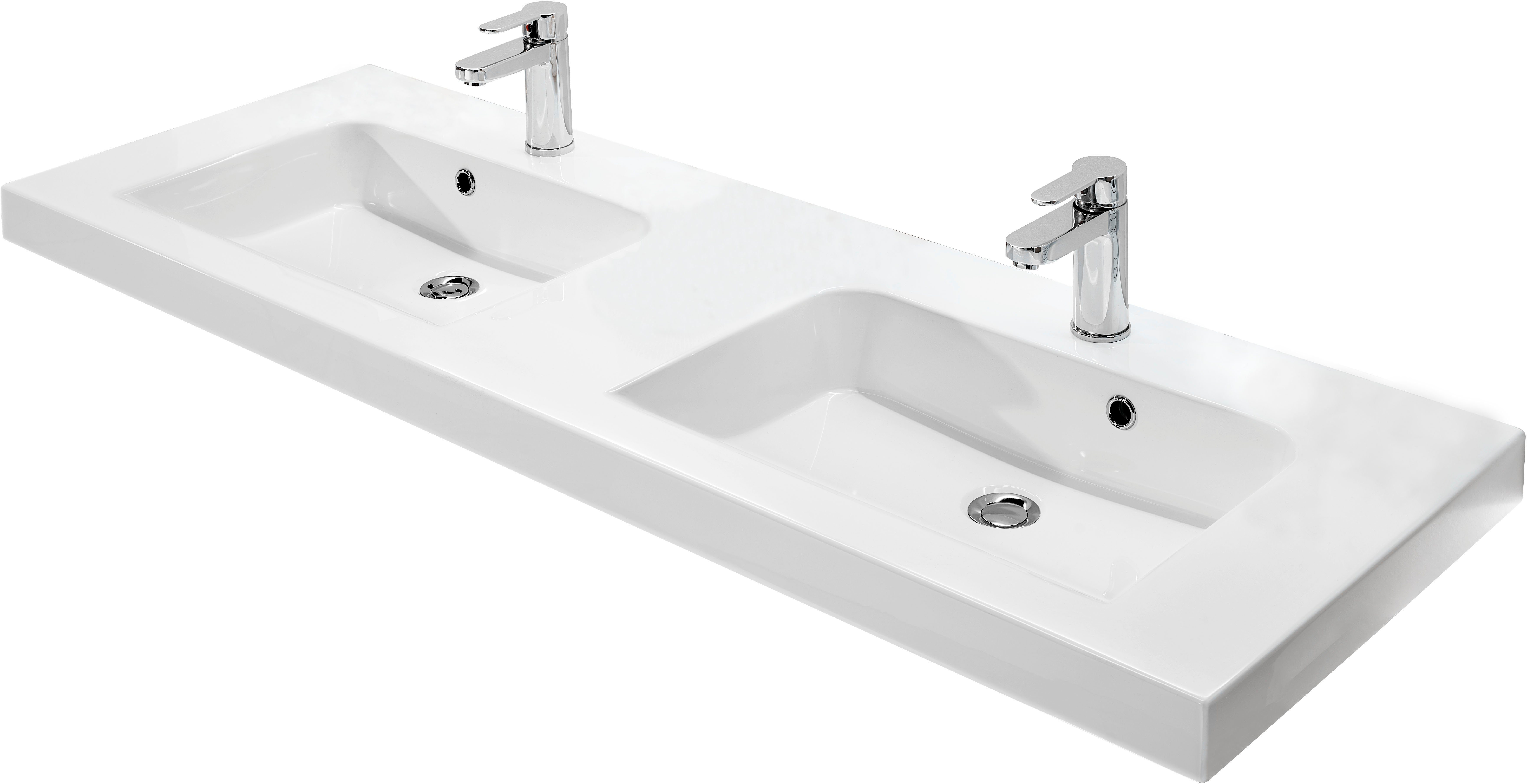 Saphir Waschtisch Serie Balto Mineralmarmor-Waschtisch mit Unterschrank, 147,8 cm breit (2-St), Doppel-Waschplatz mit 4 Schubladen, in verschiedene Ausführungen