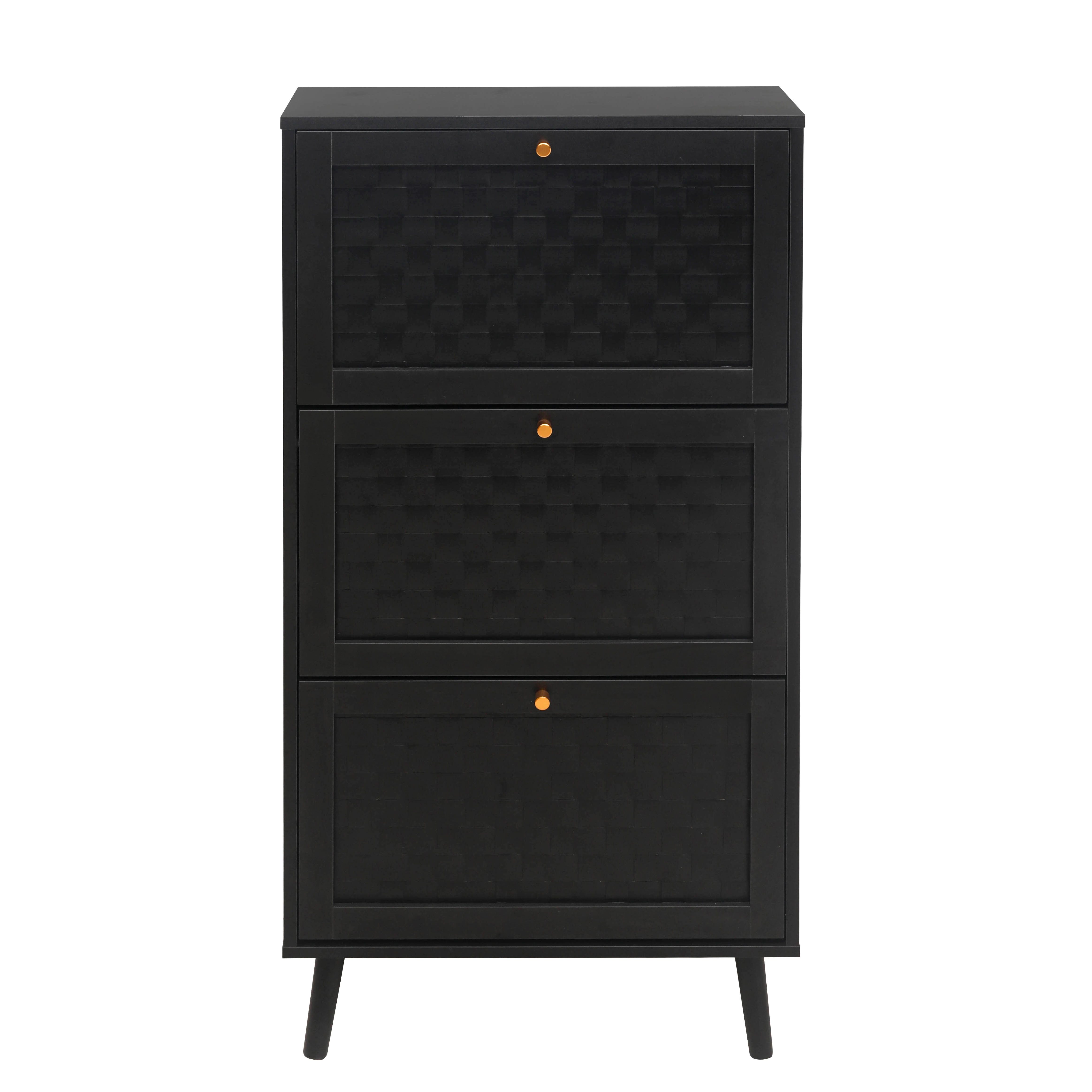 OKWISH Schuhschrank Schuhkarton Schubkastenkommode (Bohemian-Stil (60x24x12 günstig online kaufen