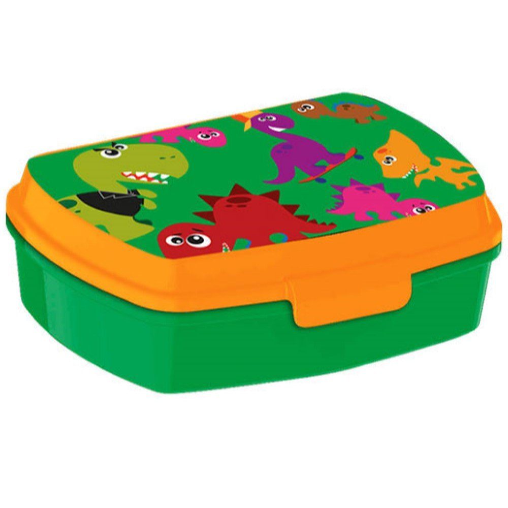 Kids Euroswan Lunchbox mit lustigen Dinosaurier Motiv Brotdose