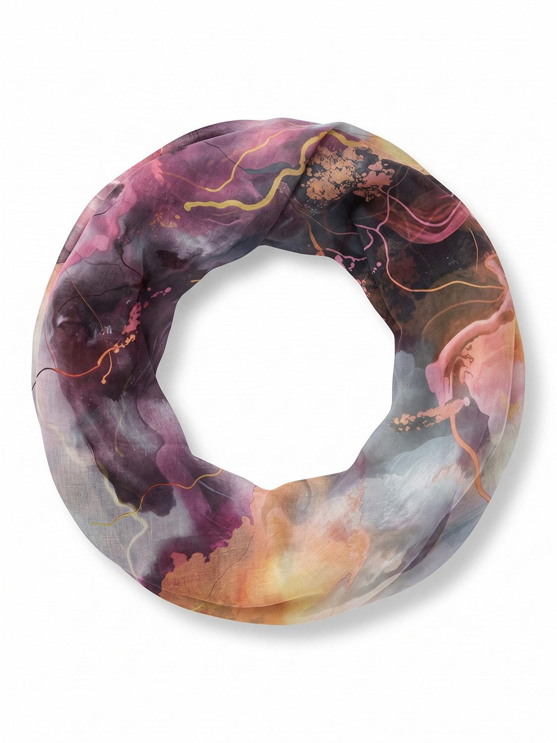 styleBREAKER Loop Loop Schal mit Aquarell Glow Muster, (1-St)