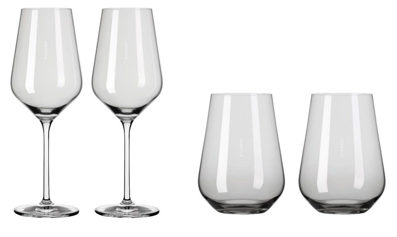 Ritzenhoff Weinglas Fjordlicht, Glas, Transparent H:22.5cm D:8cm Glas ...