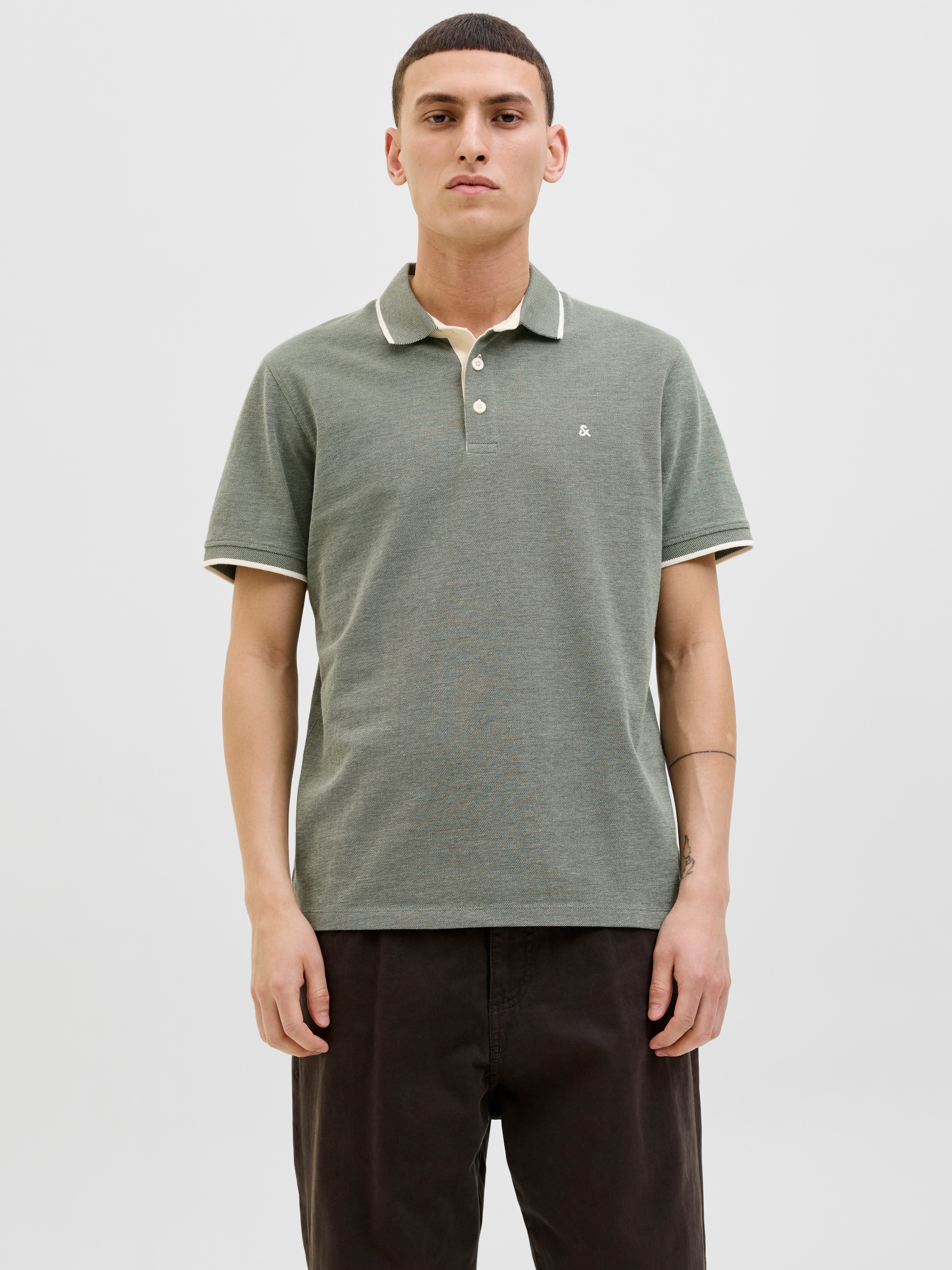 Jack & Jones Poloshirt JJEPAULOS POLO SS NOOS mit Logo Stickerei günstig online kaufen