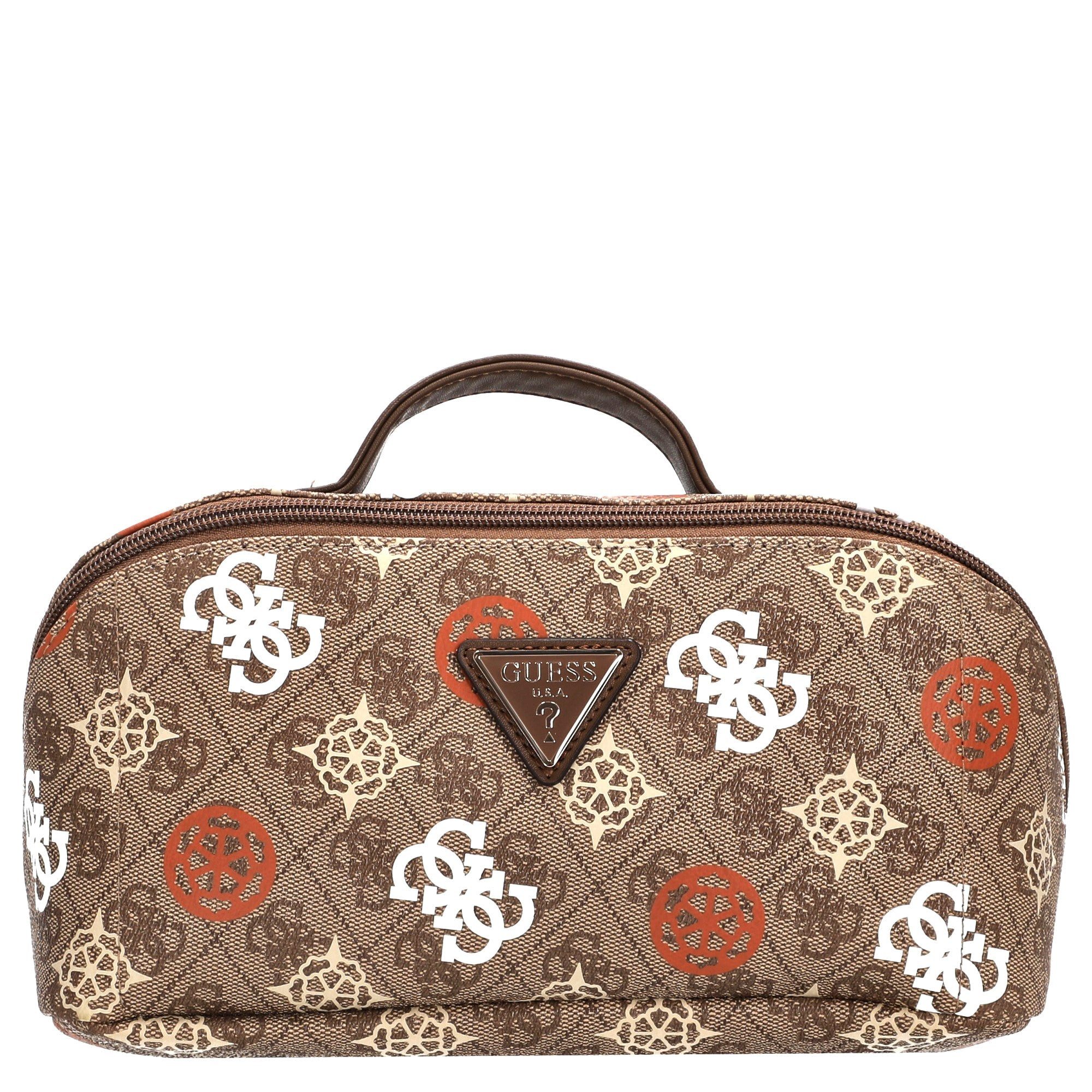 Guess Kulturbeutel Eliette Logo Large - Kulturbeutel L (latte logo/ginger)