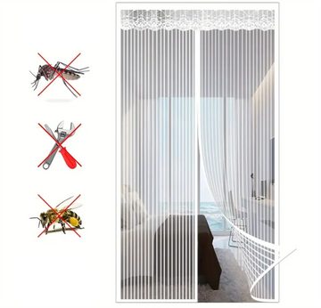 RefinedFlare Moskitonetz Magnetischer Insektenschutz(Weiß), für Tür - Fliegengitter mit Magnetvorhang