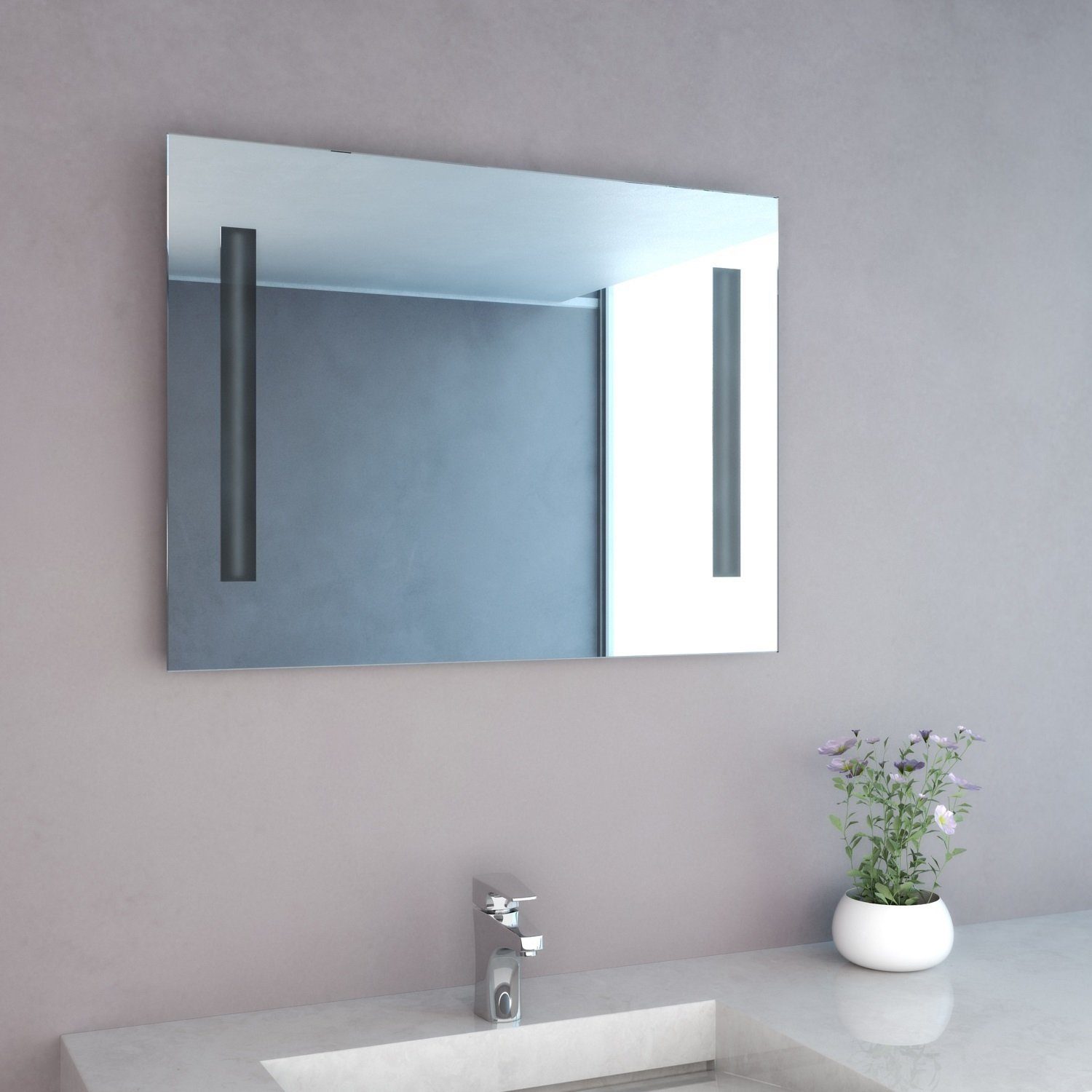 Bad-Spiegel mit energiesparender Badspiegel Mitra NEG NEG LED-Bel