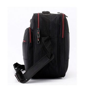 SHG Messenger Bag ◊ Herren Umhängetasche Schultertasche, Flugbegleiter Messenger Bag Hochformat