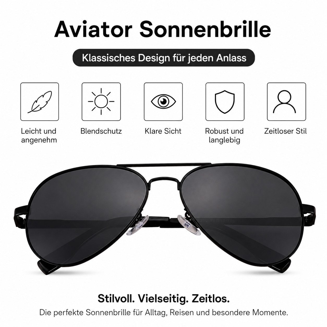MOPUEA Sonnenbrille Polarisierte Sonnenbrille für Damen Herren,Metallrahmen Sonnenbrillen (Ultraleichte, Fahren Wandern Golf Fischen Outdoorsport, 1-St) Sonnenbrille Damen, Retro Fliegerbrille, Pilotenbrille Damen