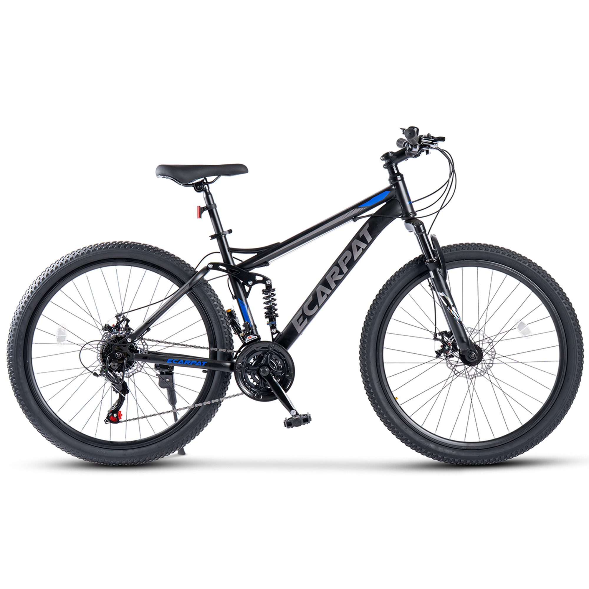 CARPAT SPORT Mountainbike 24 26 27.5 29 Zoll Fahrrad für Herren Damen Jungen, 21 Gang Shimano Tourney Schaltwerk, Kettenschaltung, mechanische Scheibenbremse, MTB Fahrrad Bike
