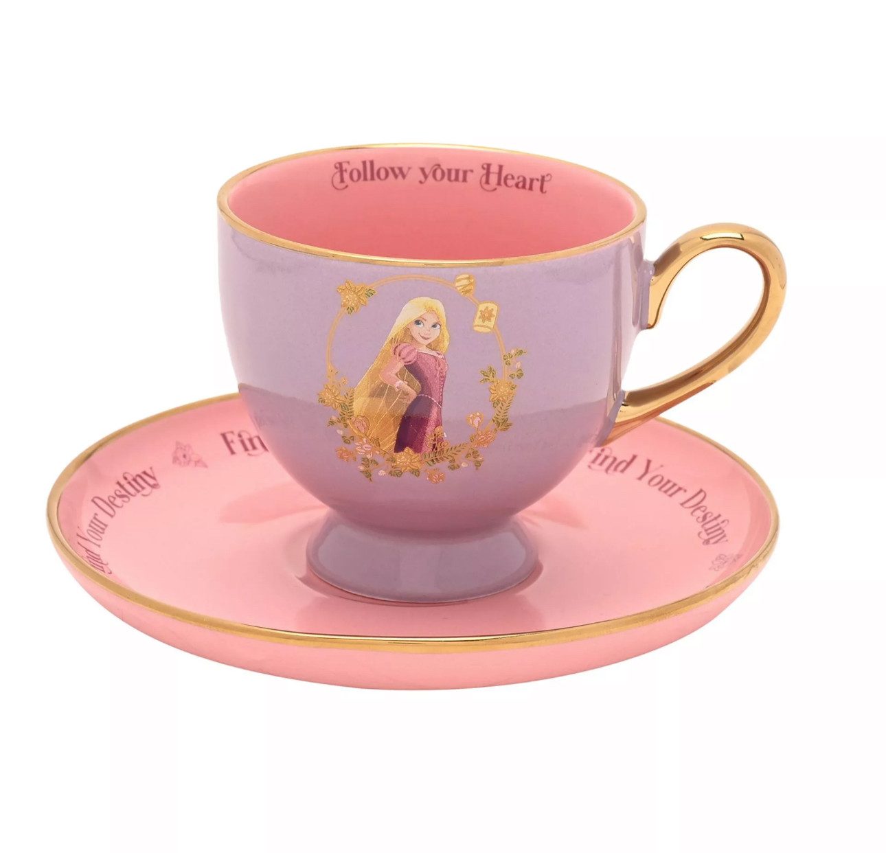 Disney Tasse Rapunzel Kaffeetasse Tee + Untersetzer in Geschenkbox Disney Store