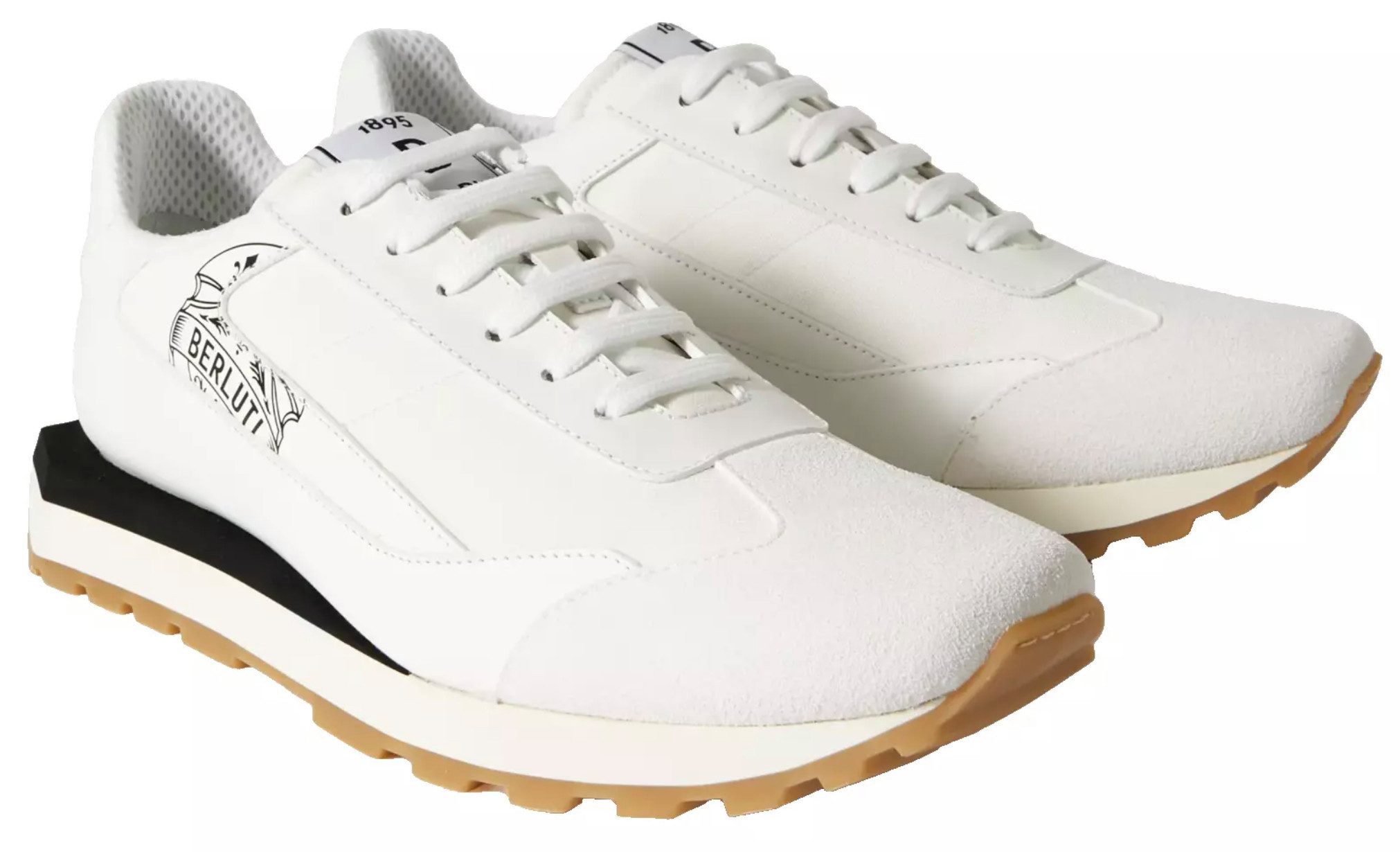 Berluti Signature Graphic Vitello Schuhe Sneaker Padded Collar, Designer-Emblem