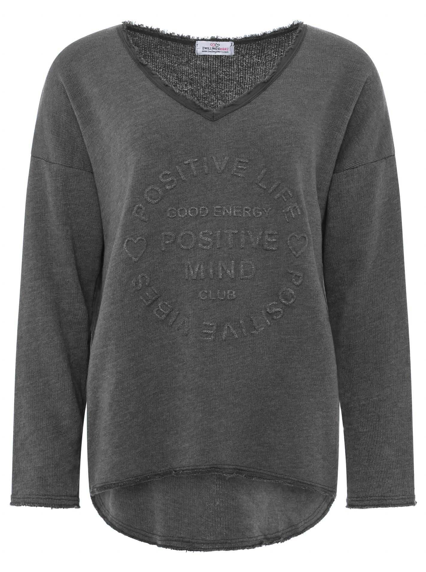 Zwillingsherz Sweatshirt "Positive Mind"