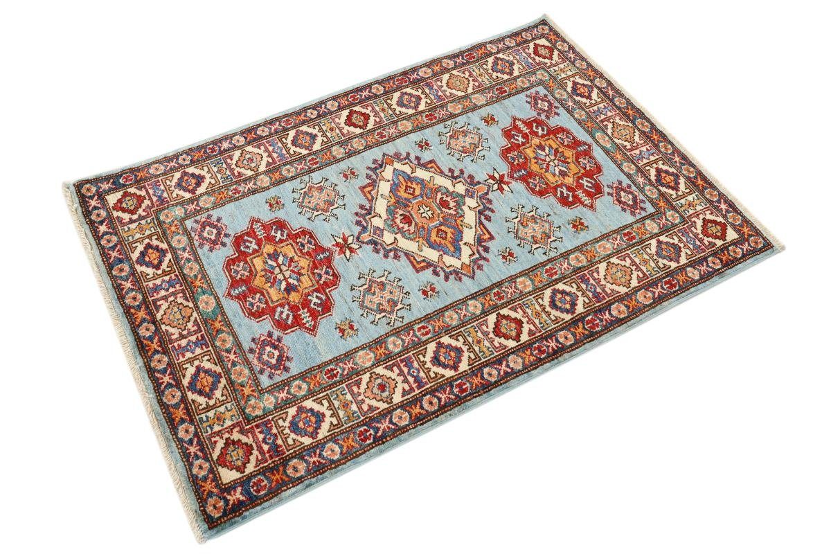 Orientteppich Super Orientteppich, Handgeknüpfter 5 mm Kazak rechteckig, 80x118 Nain Höhe: Trading