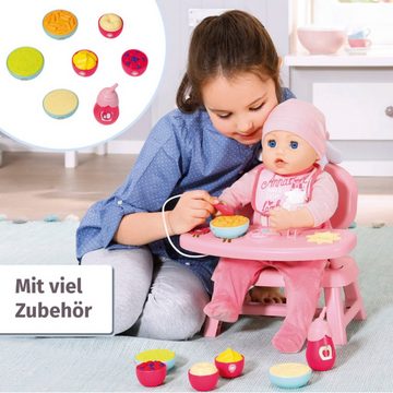 Baby Annabell Puppenhochstuhl Lunch Time Tisch, mit Licht- und Soundeffekten