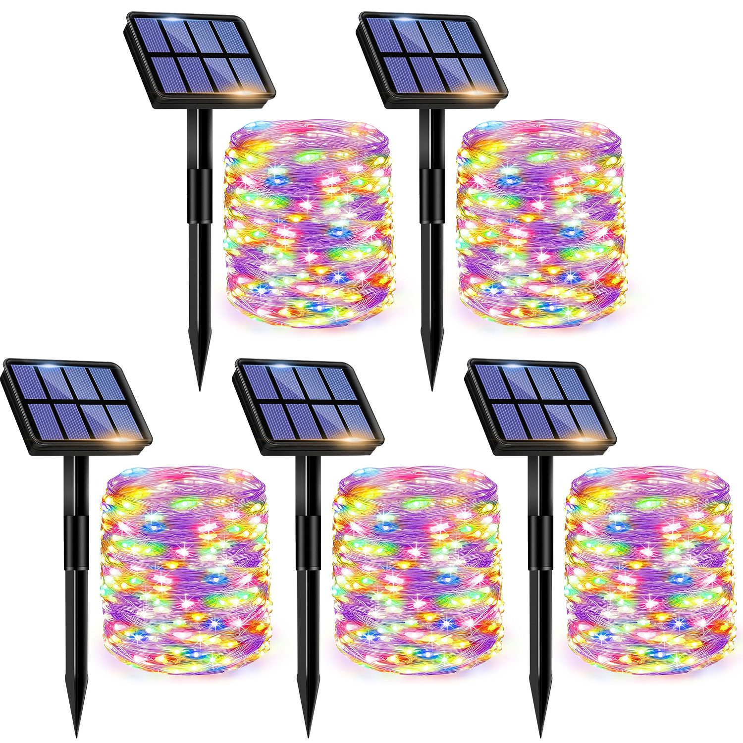 RWEUOQ LED-Lichterkette Lichterketten Solar Lichterkette wasserdicht günstig online kaufen
