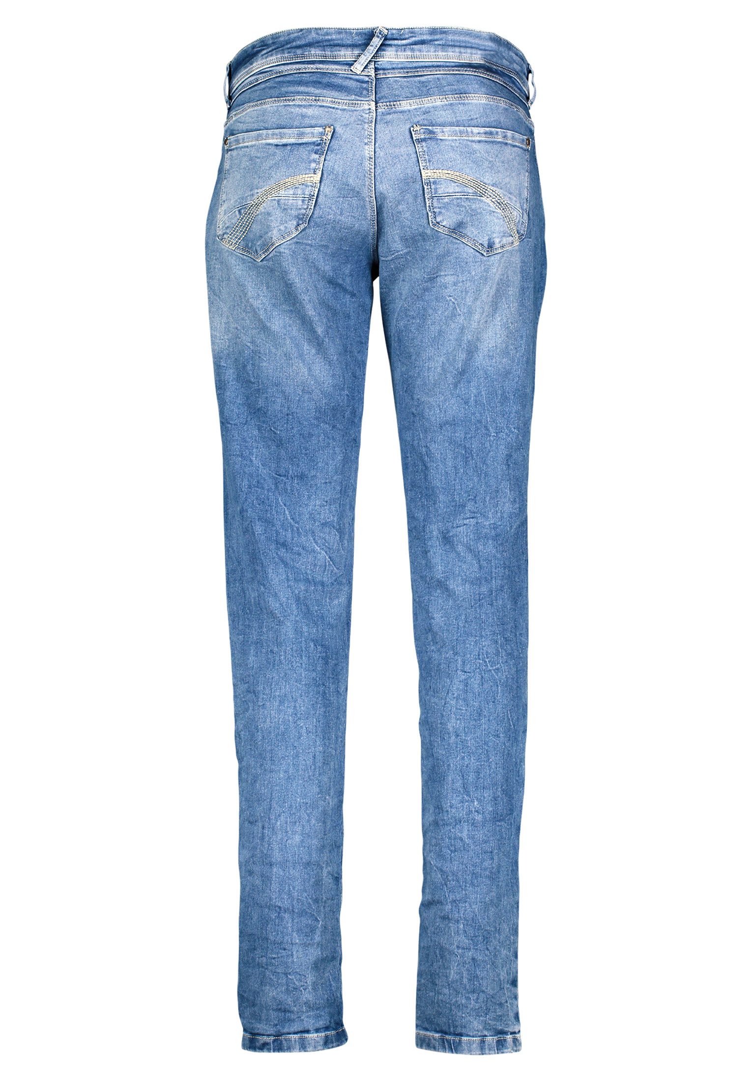 Cartoon Boyfriend-Jeans Damen mit Reißverschluss