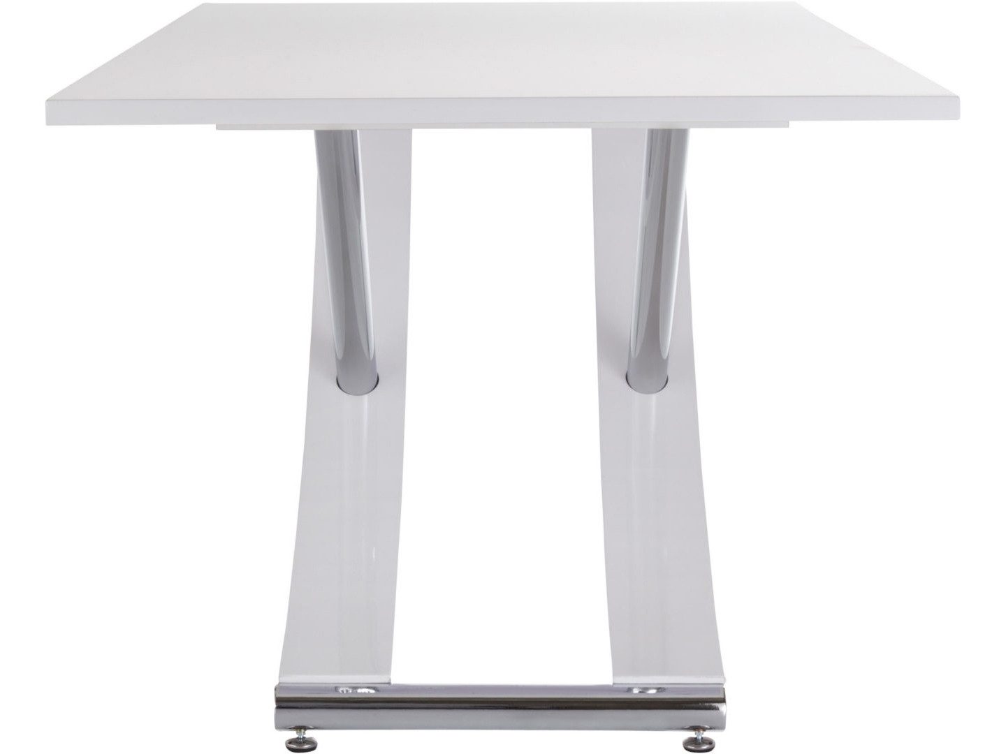 freiraum Esstisch Kassel, Weiß Hochglanz MDF - 160x76x90cm (BxHxT)