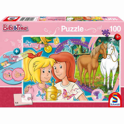 Schmidt Spiele Puzzle Bibi & Tina Pferdeglück, 100 Puzzleteile