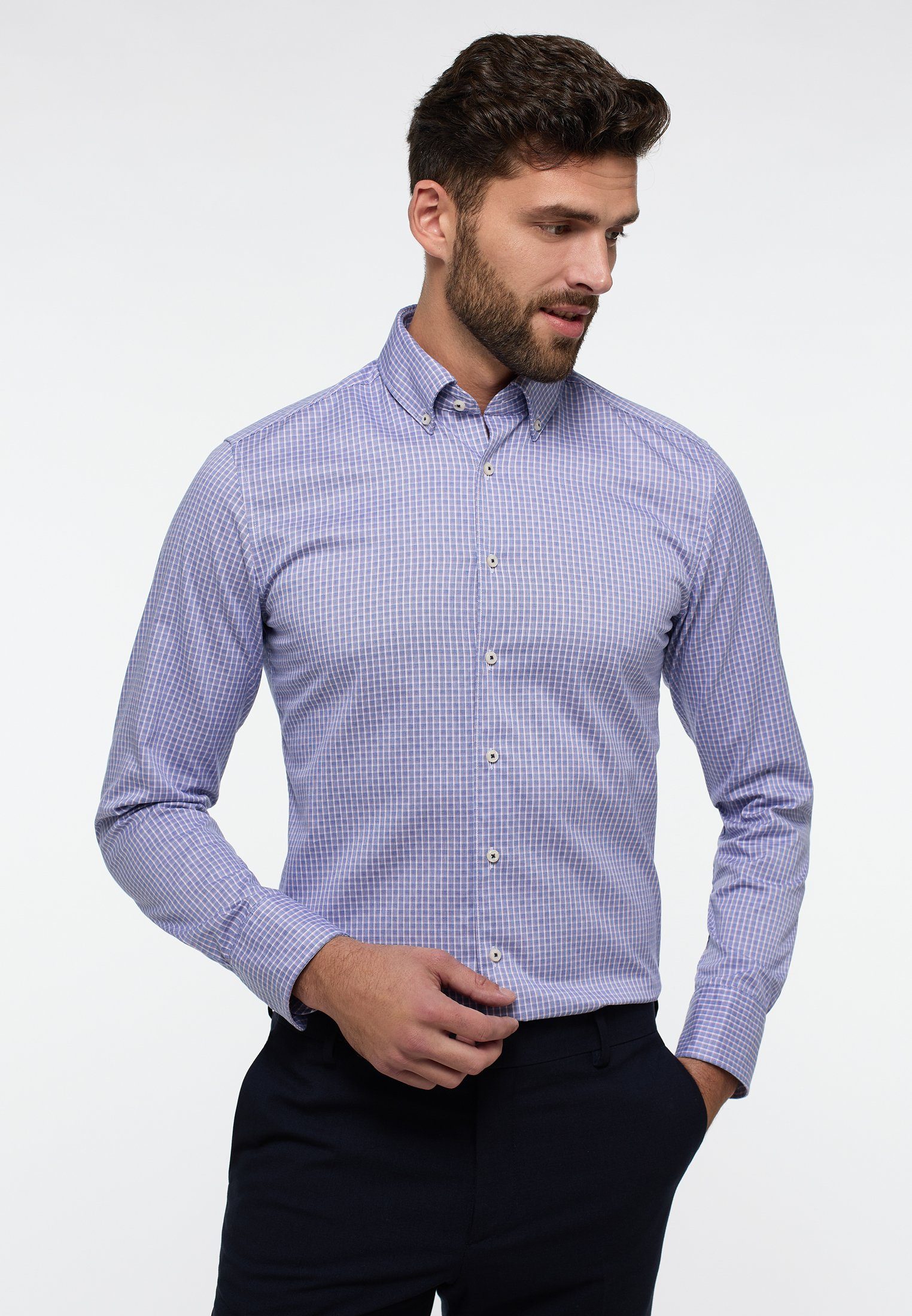 Eterna Langarmhemd SLIM FIT günstig online kaufen