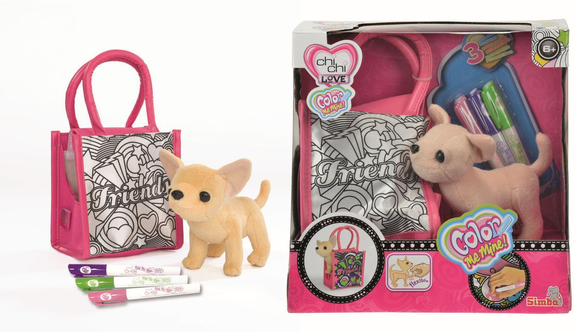 SIMBA Plüschfigur Chi Chi Love und Color Me Mine Kollektion