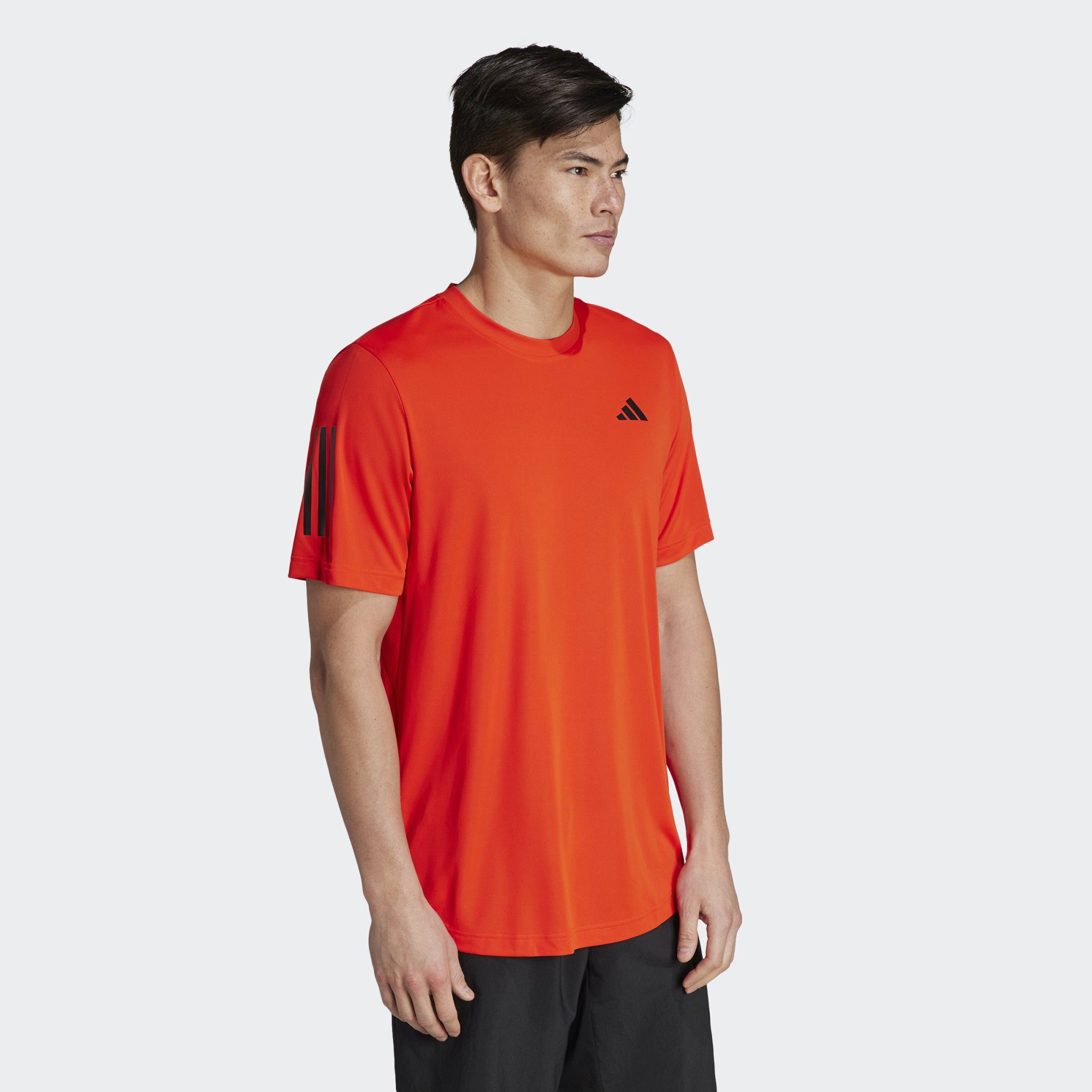 adidas Performance Funktionsshirt CLUB 3-STREIFEN T-SHIRT TENNIS Bold Orange