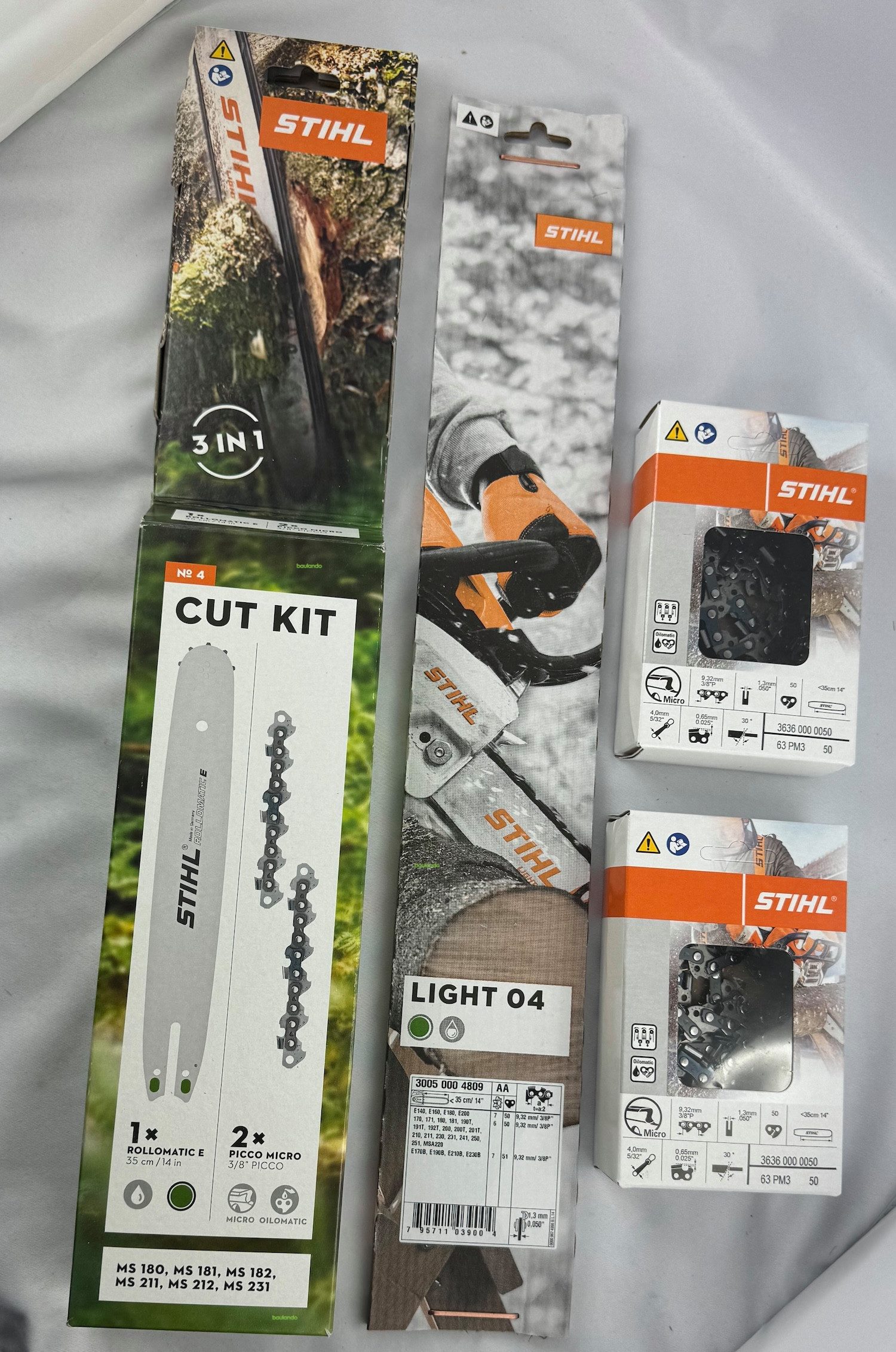 STIHL Führungsschiene STIHL CUT KIT 4 30050009902, 30050004809 + 36360000050, 1,3 mm, (STIHL CUT KIT 4 30050009902, 30050004809 + 36360000050, 3-St., STIHL CUT KIT 4 30050009902, 30050004809 + 36360000050)