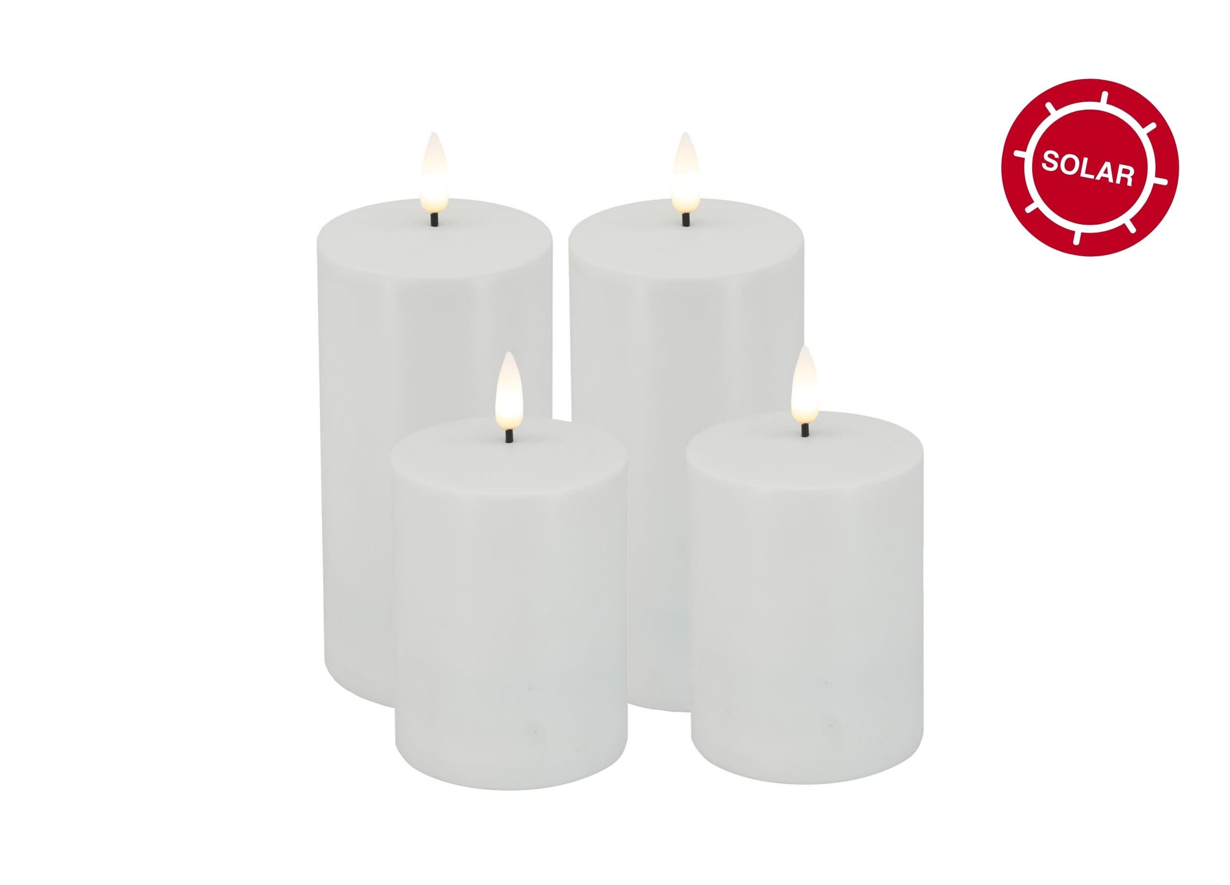 LC Home LED-Kerze Candela Lights Outdoor Solar LED Kerzen 4er Set günstig online kaufen