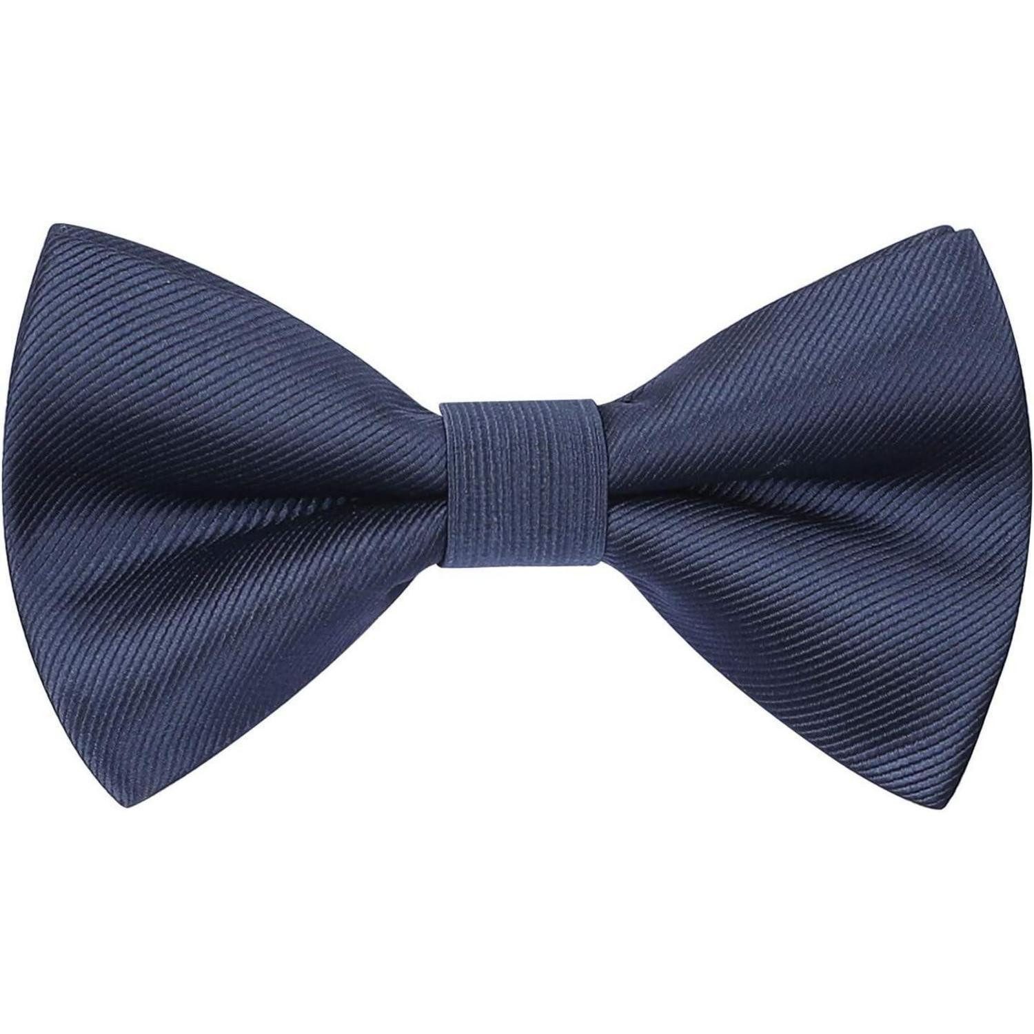LuxusKollektion Fliege Fliege Herren Verstellbar Gebunden Paisley Hochzeit Anzug Navy Blau