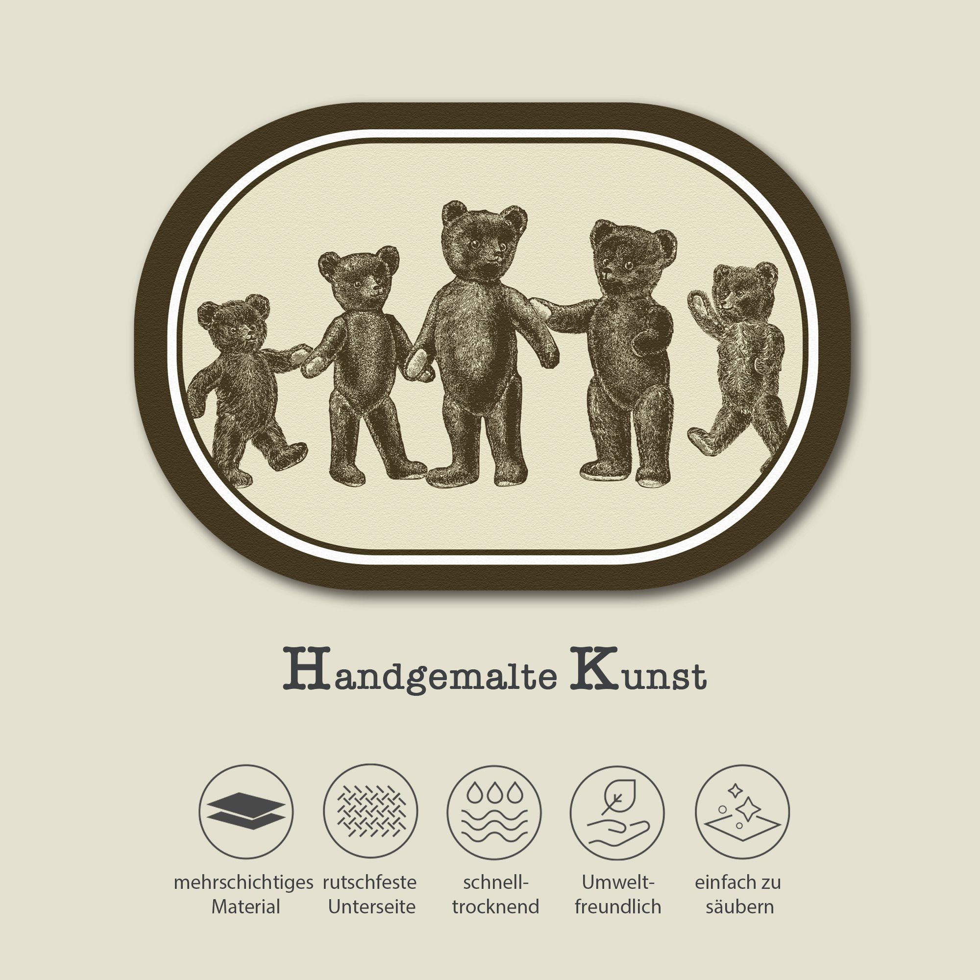 HomeGuru Badematte Badteppich, rutschfest, schnelltrocknend, saugfähig, günstig online kaufen