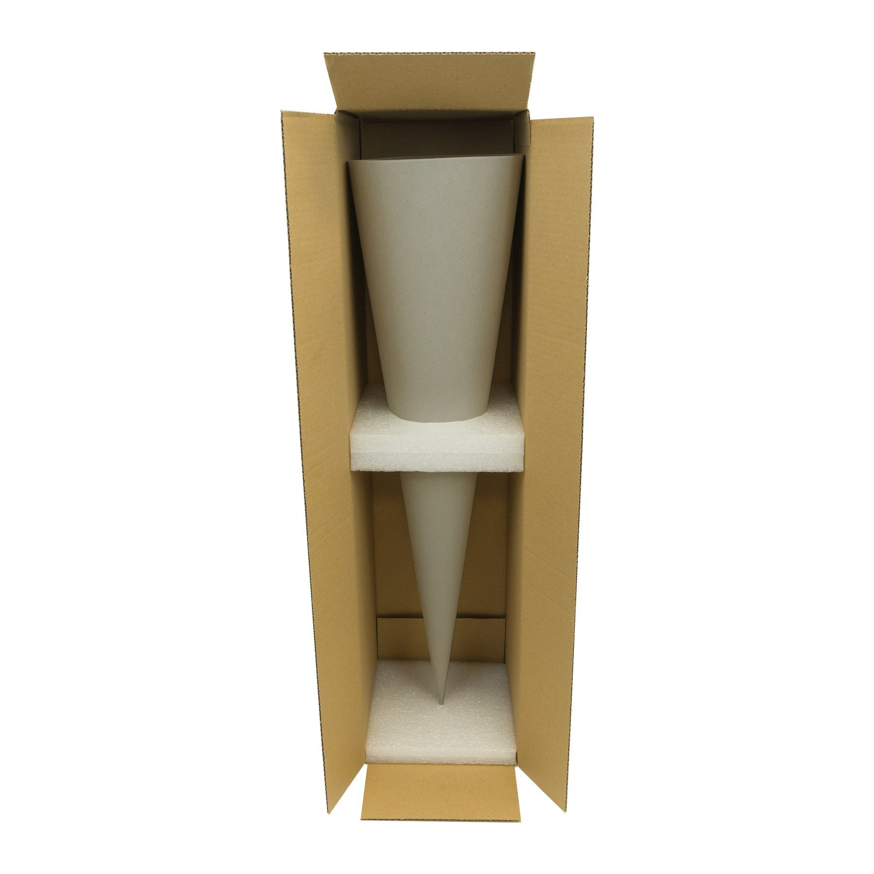 Goldbuch Schultüte Bastelschultüte 70cm grau Rohling
