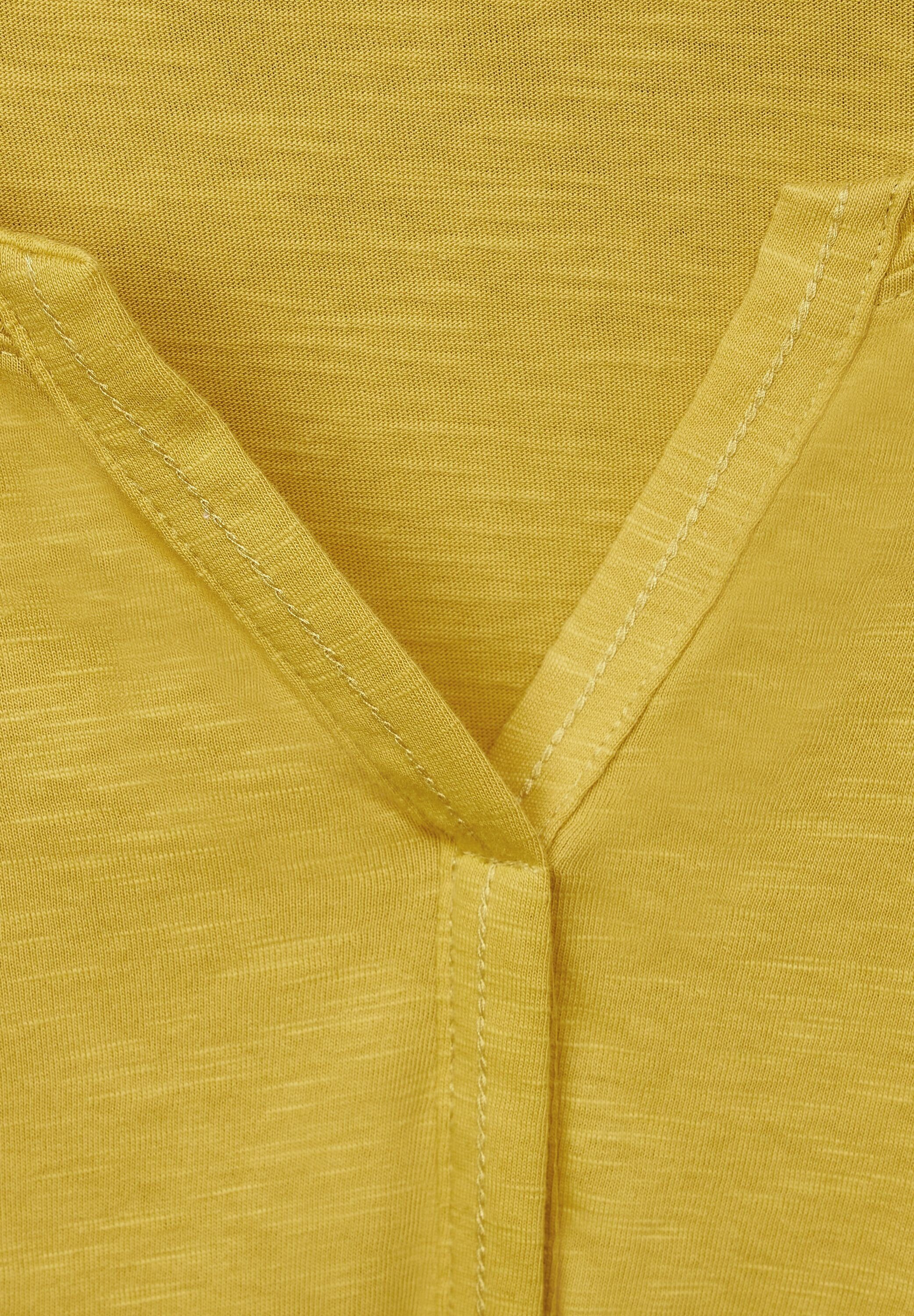 Cecil 3/4-Arm-Shirt mit 3/4 golden yellow Ärmeln