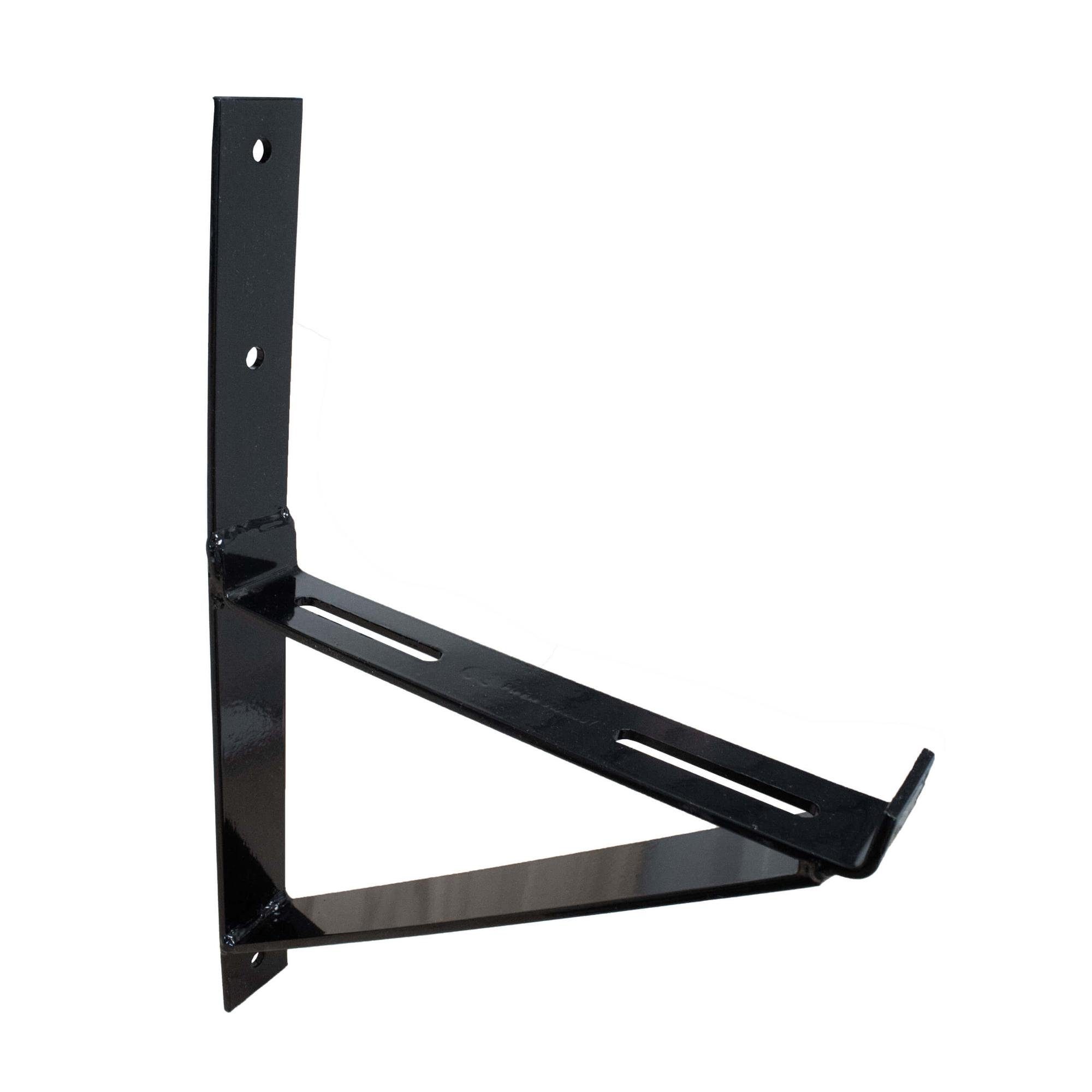 DAPRONA Trittleiter Laufroststütze für Dachtritt und Laufrost (Schwarz 25cm), Wandmontage, Dachtritte für Schornsteinfeger, sicherer Kamin-Zugang