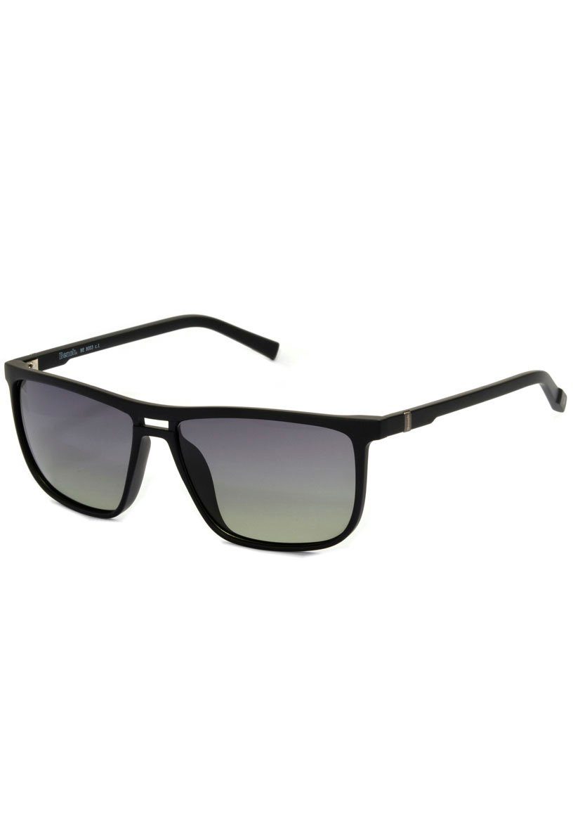 Bench. Sonnenbrille mit angedeutem Doppelsteg und polarisierenden Sonnengläsern schwarz | Sonnenbrillen