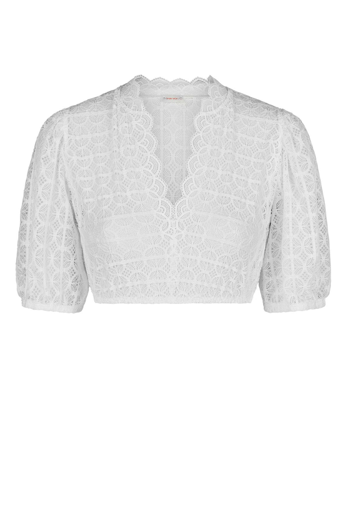 Nina Von C. Dirndlbluse Nina von C. Dirndl-Bluse Leonie, halbarm - weiss