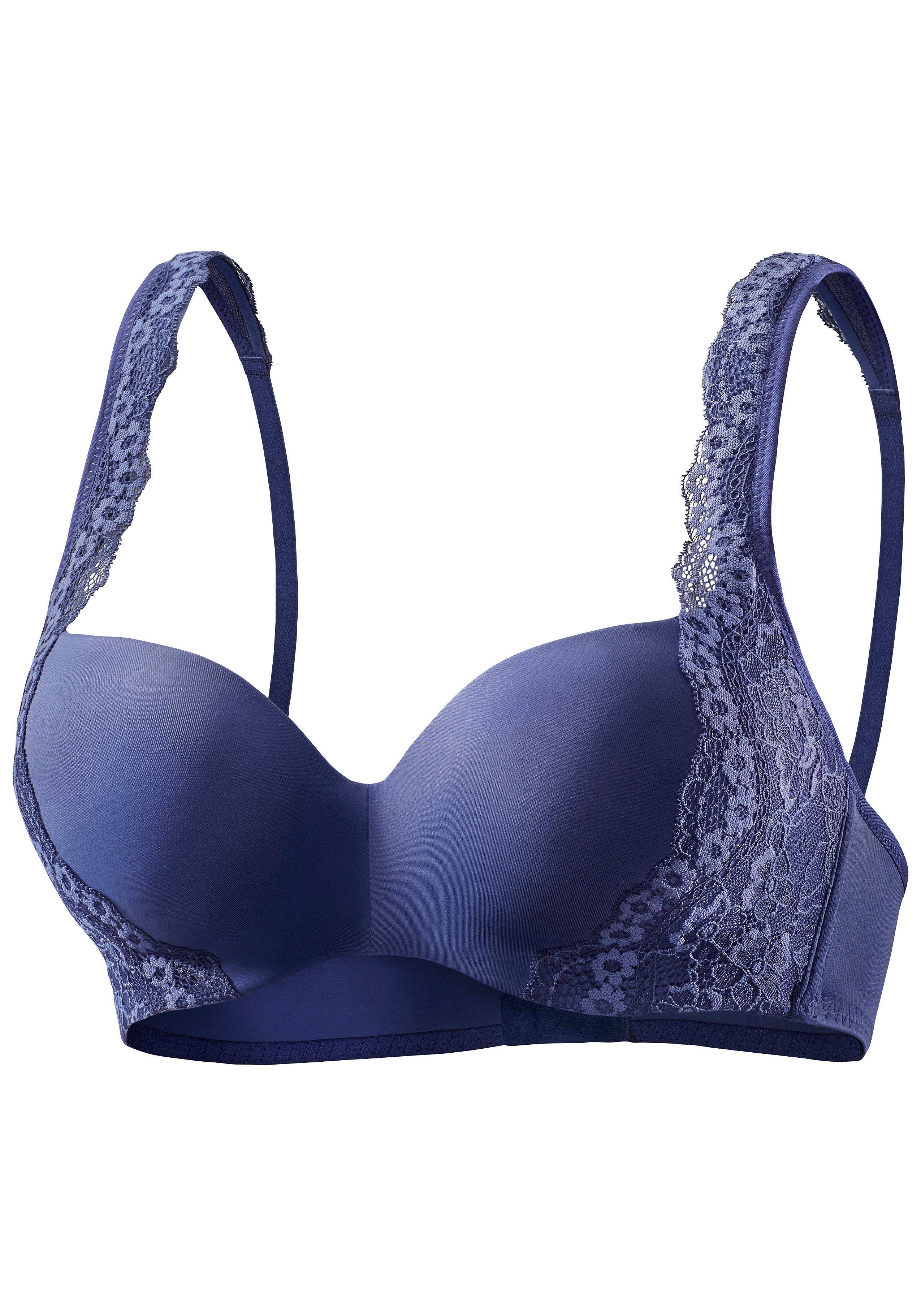 Nuance by Lascana Schalen-BH Optimizer mit Bügel und zarter Jacquardspitze, Dessous – Bild 2 von 5