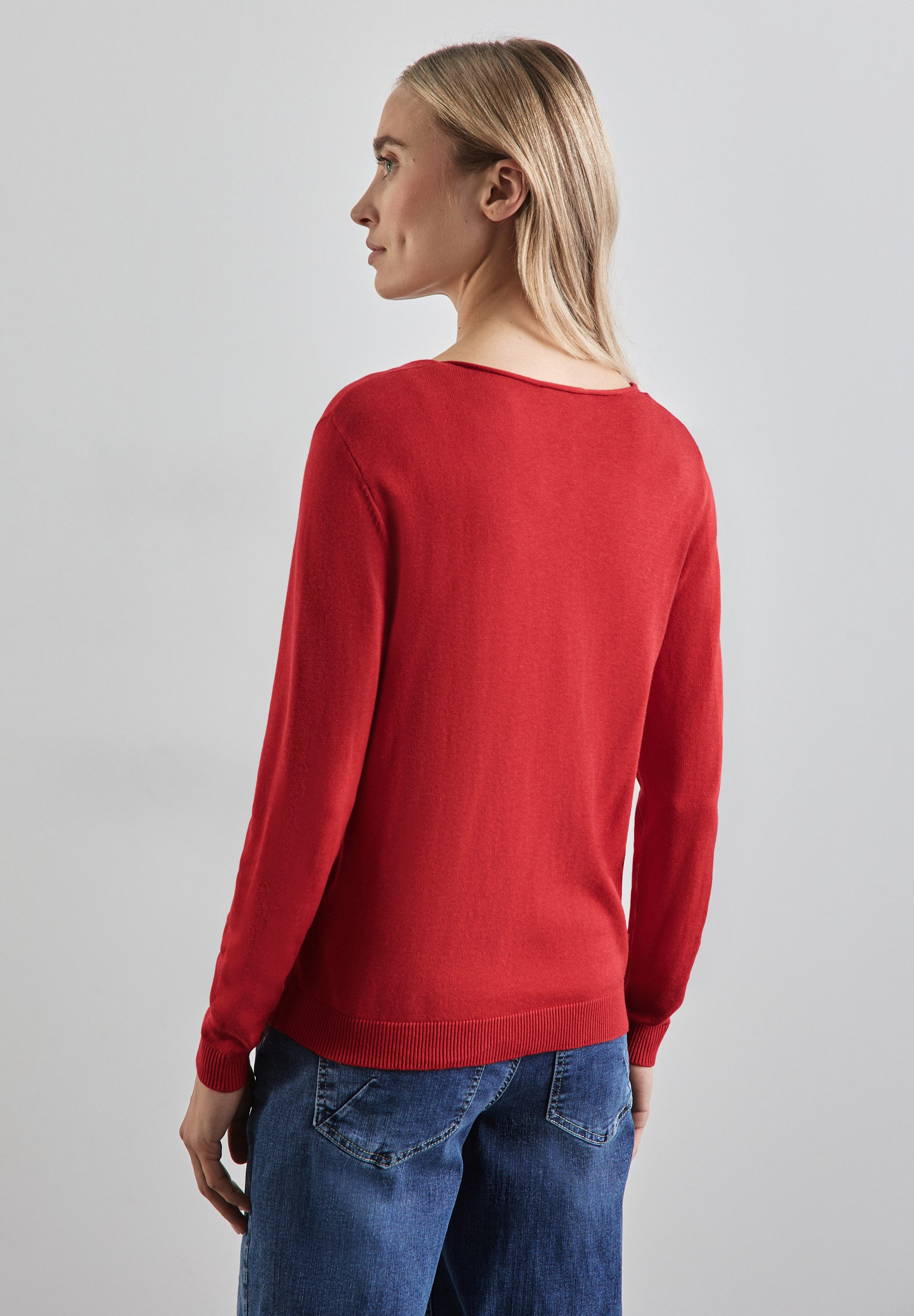 STREET ONE Strickpullover mit V-Ausschnitt