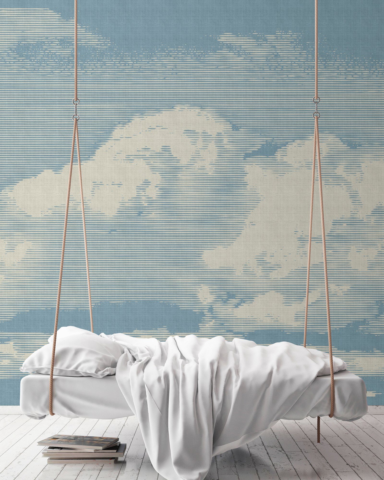St), (4 Clouds Fototapete Wand, living Walls glatt, Vlies, 1, by Schräge walls Patel