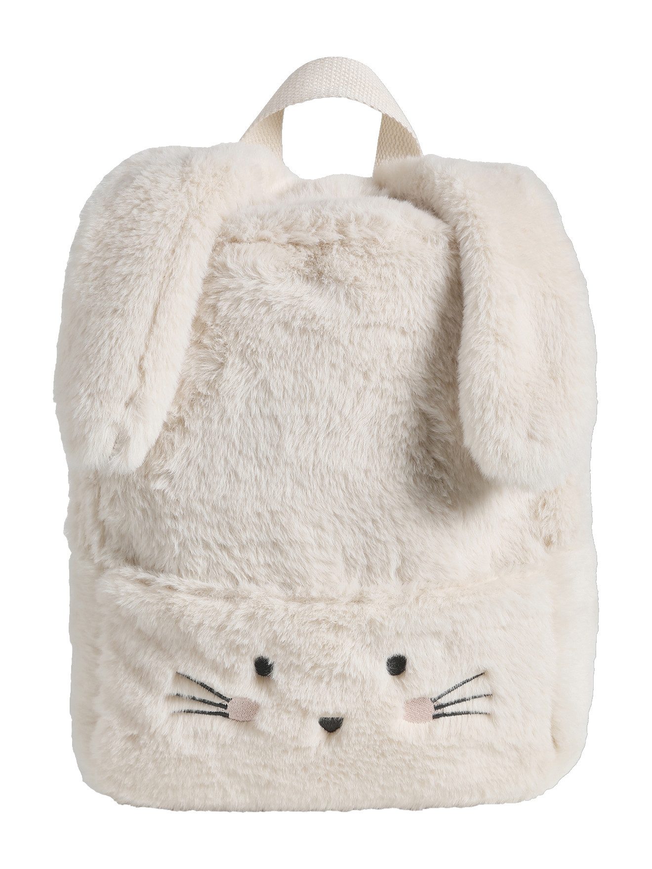 vertbaudet Rucksack Kinder Kita-Rucksack HÄSCHEN aus Webpelz