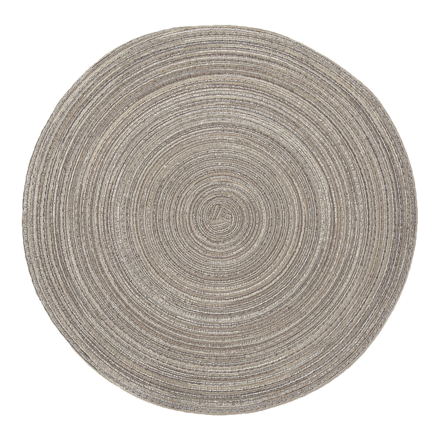 Platzset Tischset rund 12er Set Samba Kreis 038 taupe