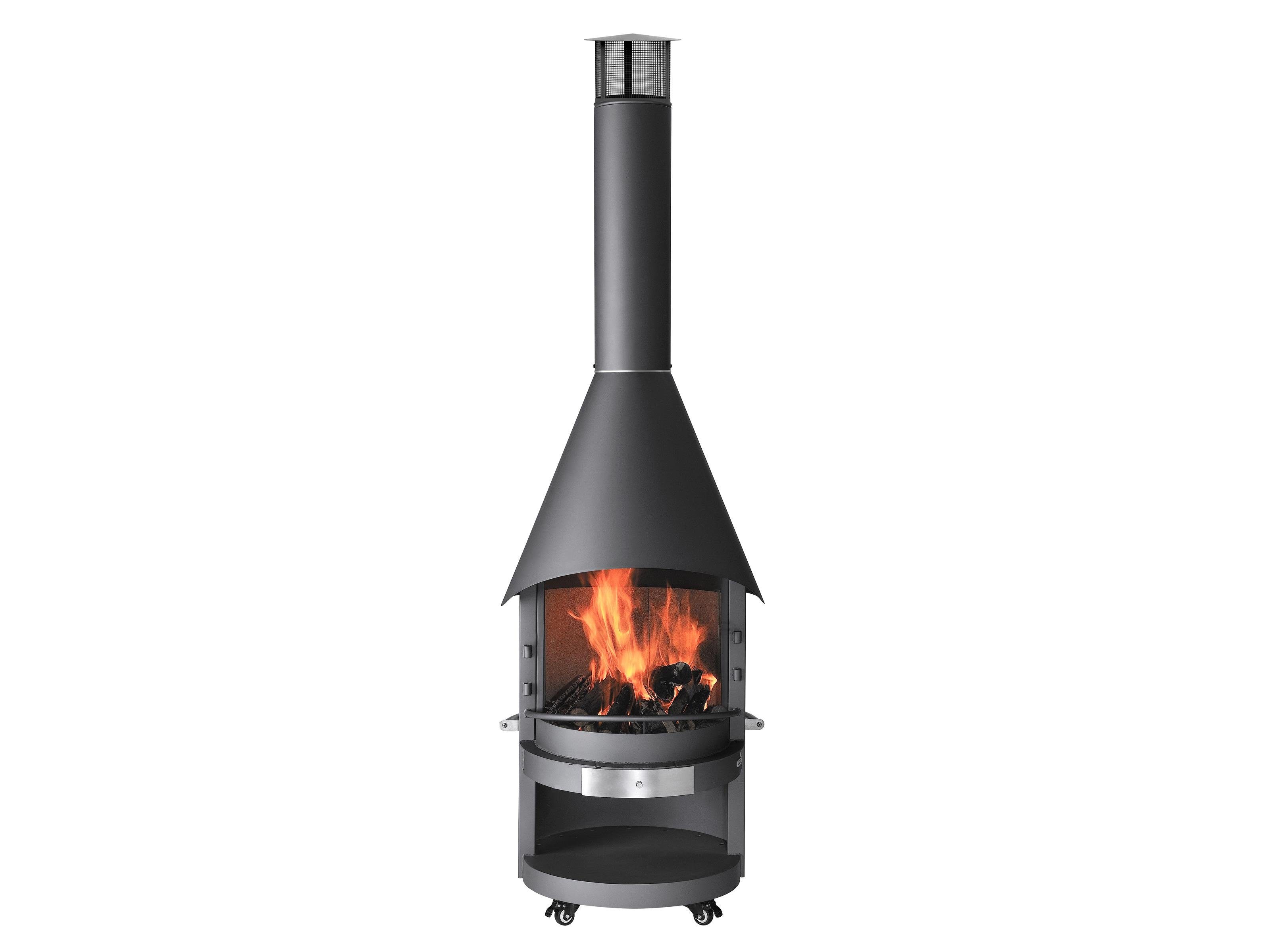 Grillkamin Fuego 70 Stahl Eleganter Outdoor-Kamin