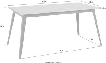 INOSIGN Esstisch Malu, aus massivem Kiefernholz, in unterschiedlichen Tischbreiten erhältlich