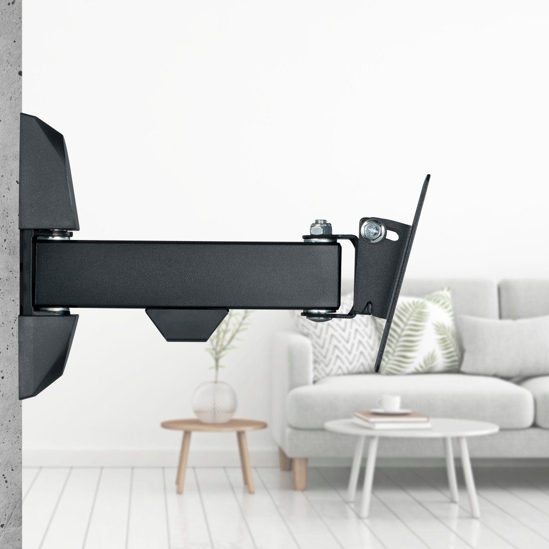 Hama TV-Wandhalterung TV Halterung, schwenkbar, neigbar, 25 - 66 cm (10"-26), VESA 100x100, (bis 26 Zoll)