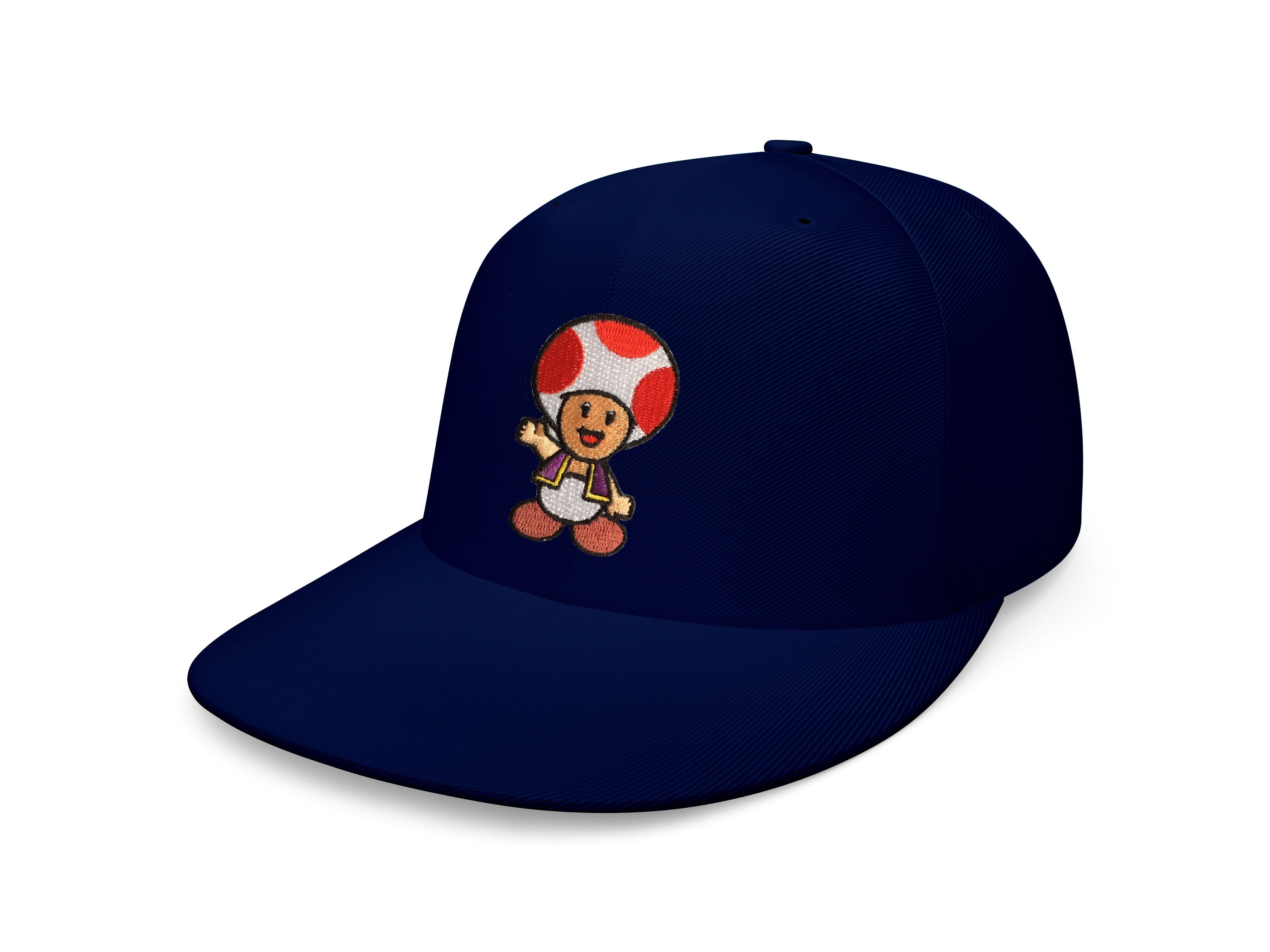 Blondie & Brownie Snapback Cap Unisex Erwachsene Toad Stick Patch Mario Toad Super Retro Konsole One Size