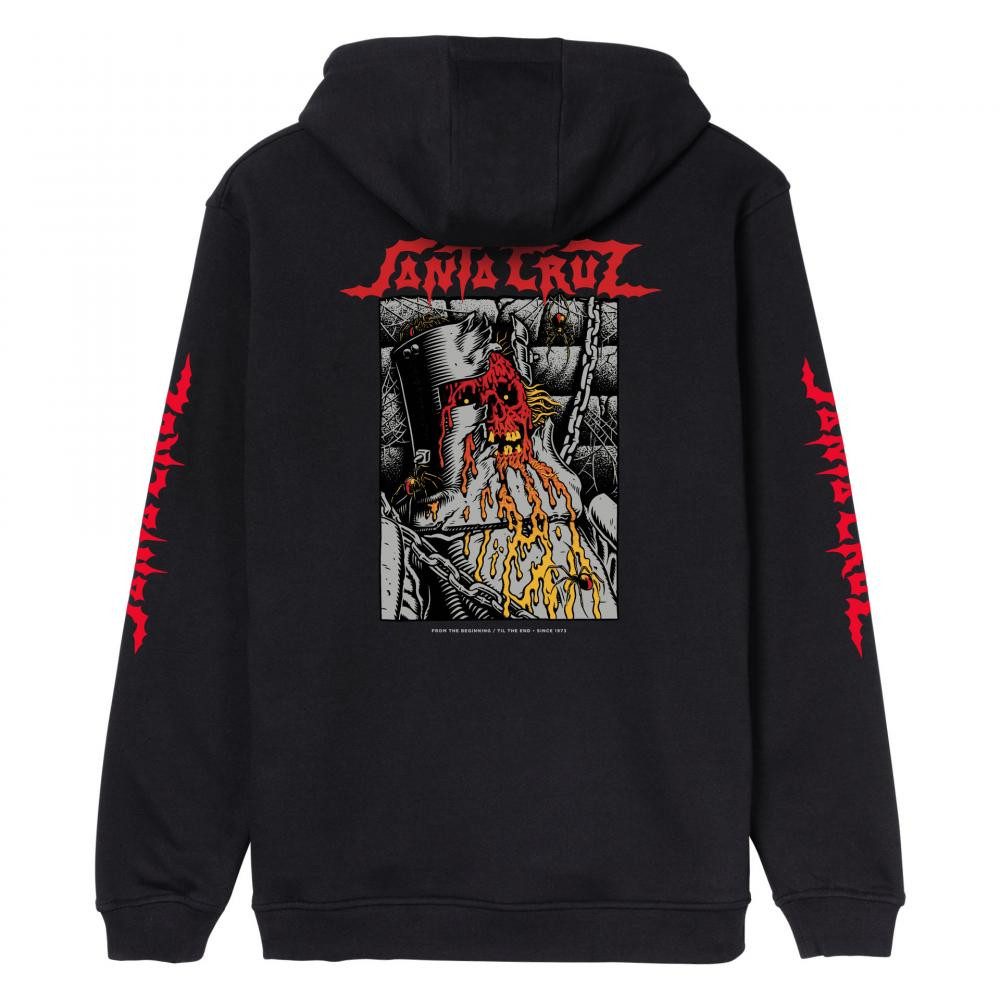 Santa Cruz Hoodie Hoodie Santa Cruz Pace Dungeon (1-tlg) Großer "Santa Cruz" Logo-Print auf der Rückseite